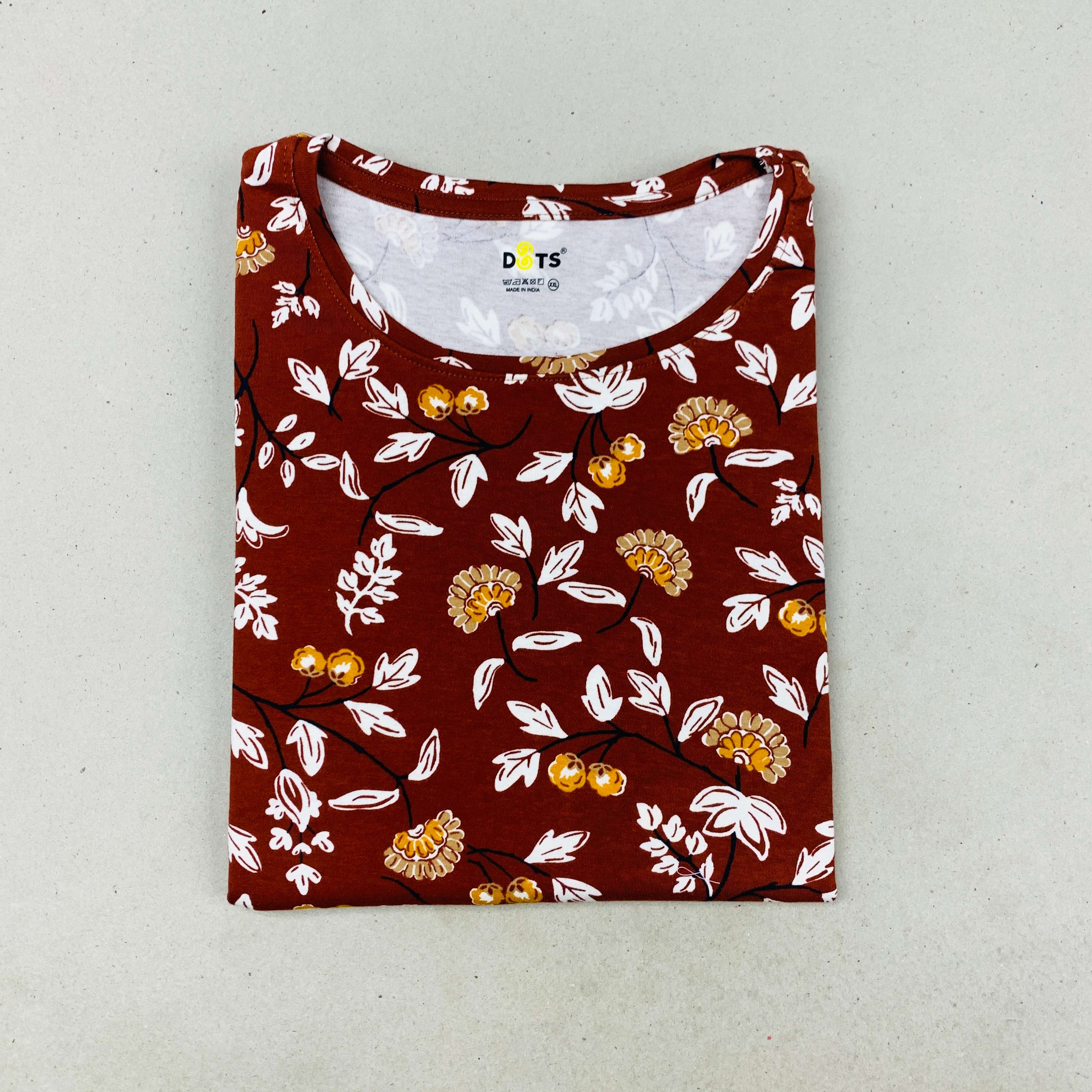 Dots Ladies Printed T-Shirt