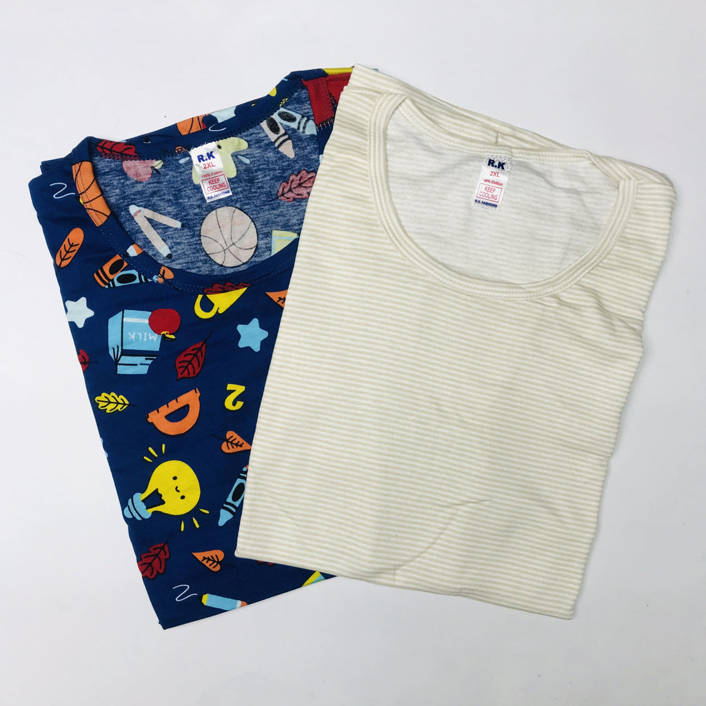 RK Ladies Tshirt Combo Pack Of 2 (38 Inch)