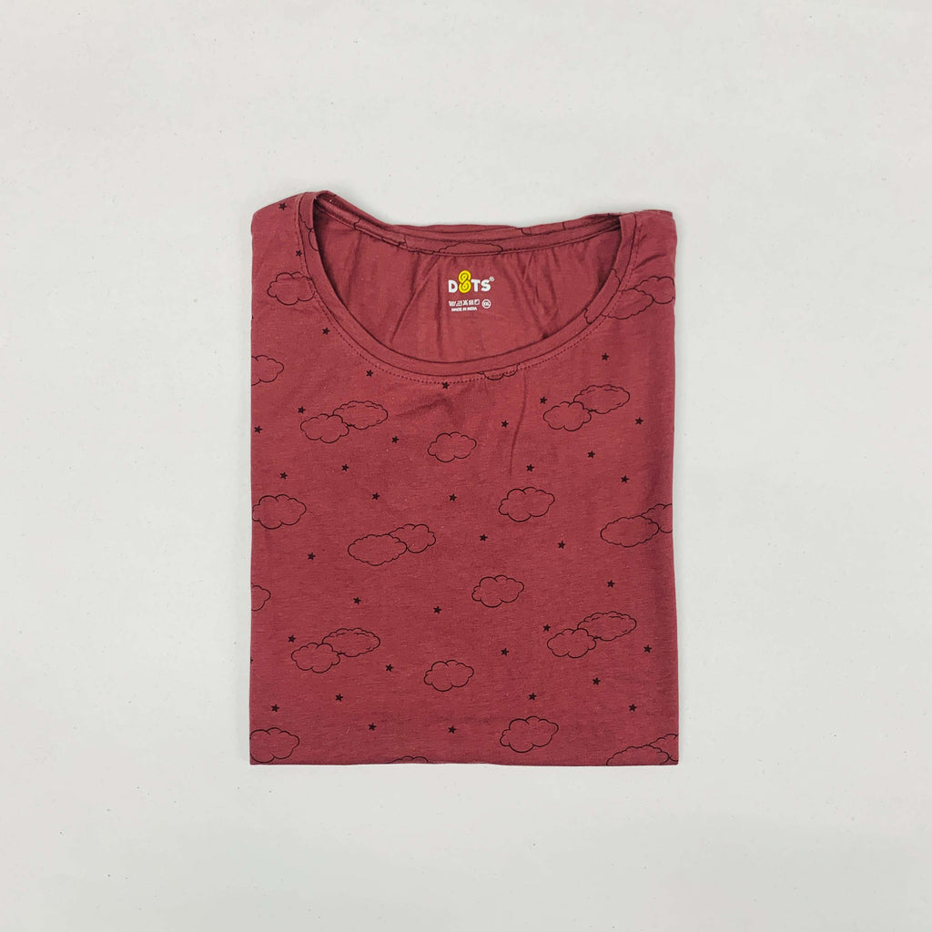 Dots Ladies Printed T-Shirt