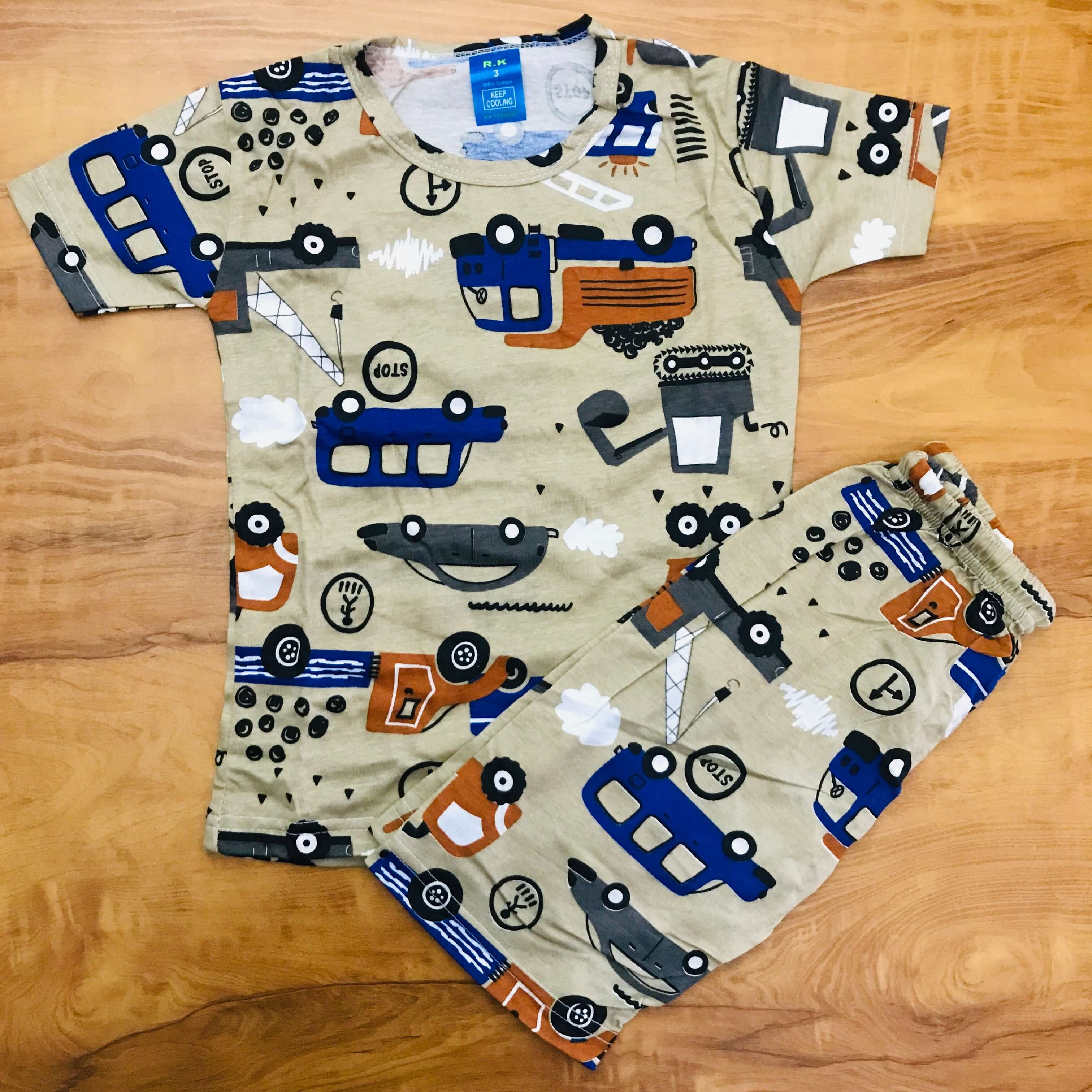 Kids Printed Shorts Set