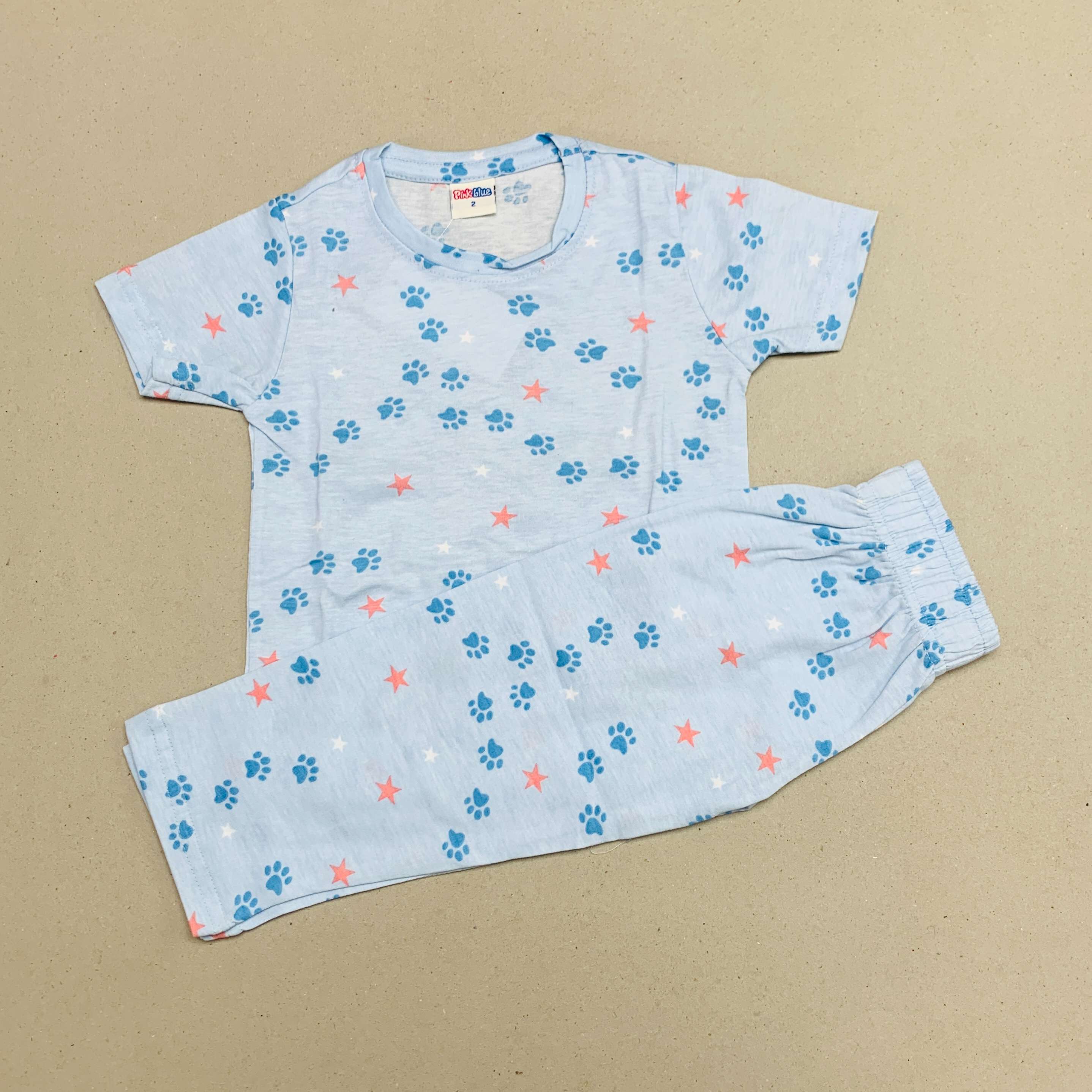 Pink Blue Printed Set