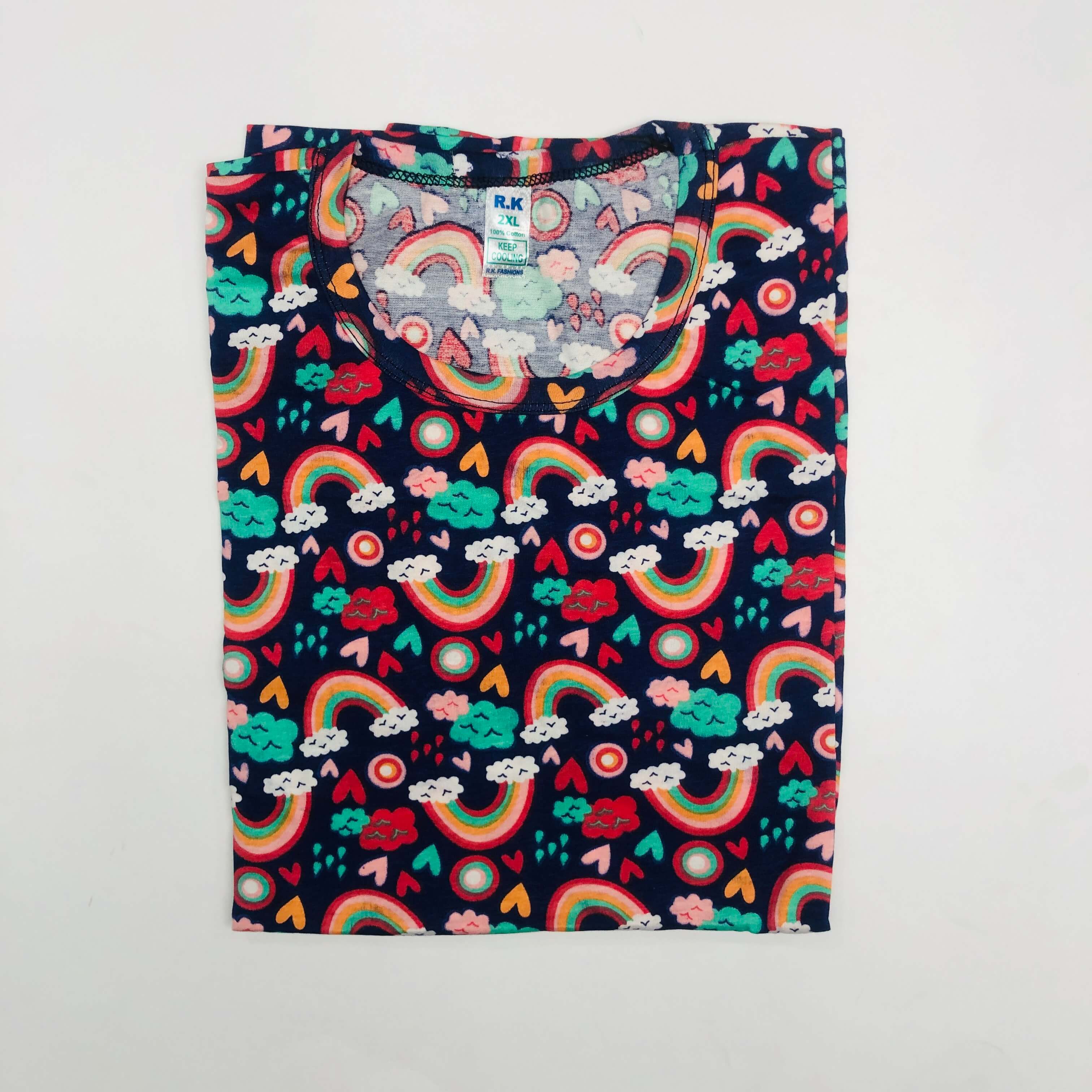 RK Ladies Tshirt Combo Pack Of 2 (36 Inch)