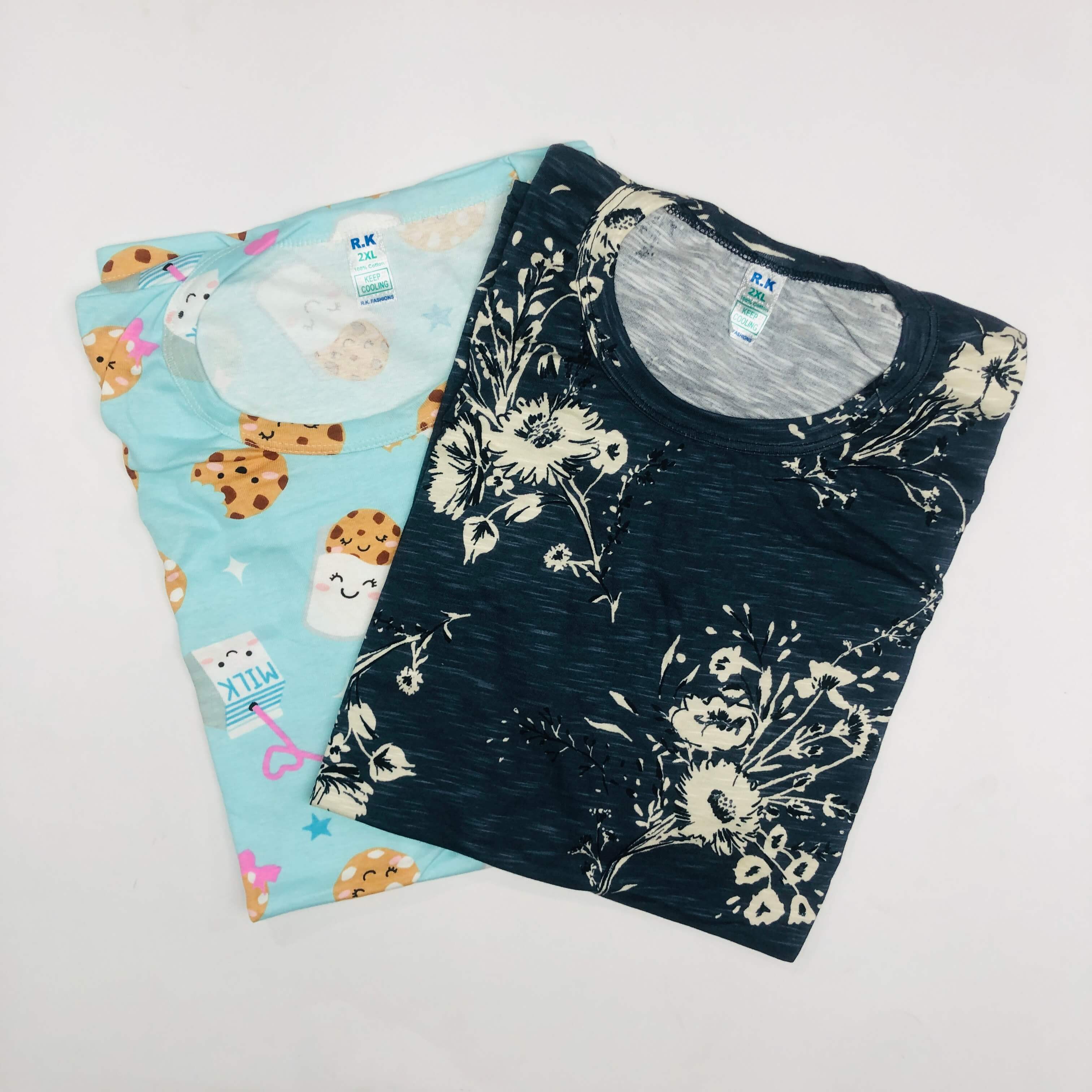 RK Ladies Tshirt Combo Pack Of 2 (36 Inch)