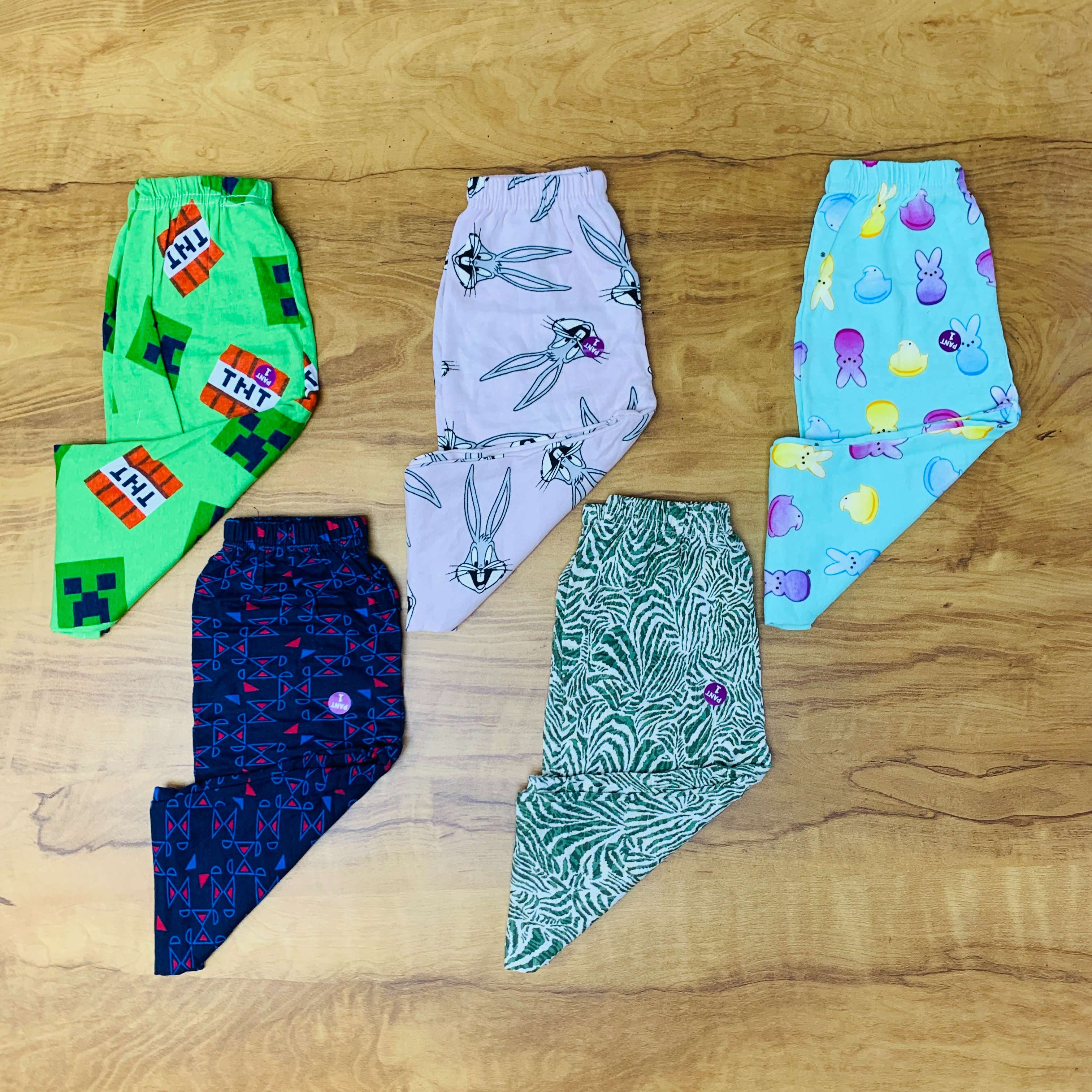 Unisex Kids Pants Pack of 5