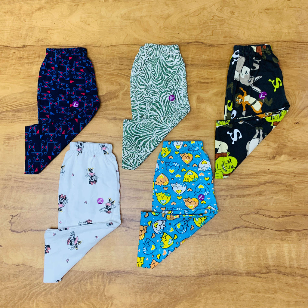 Unisex Kids Pants Pack of 5