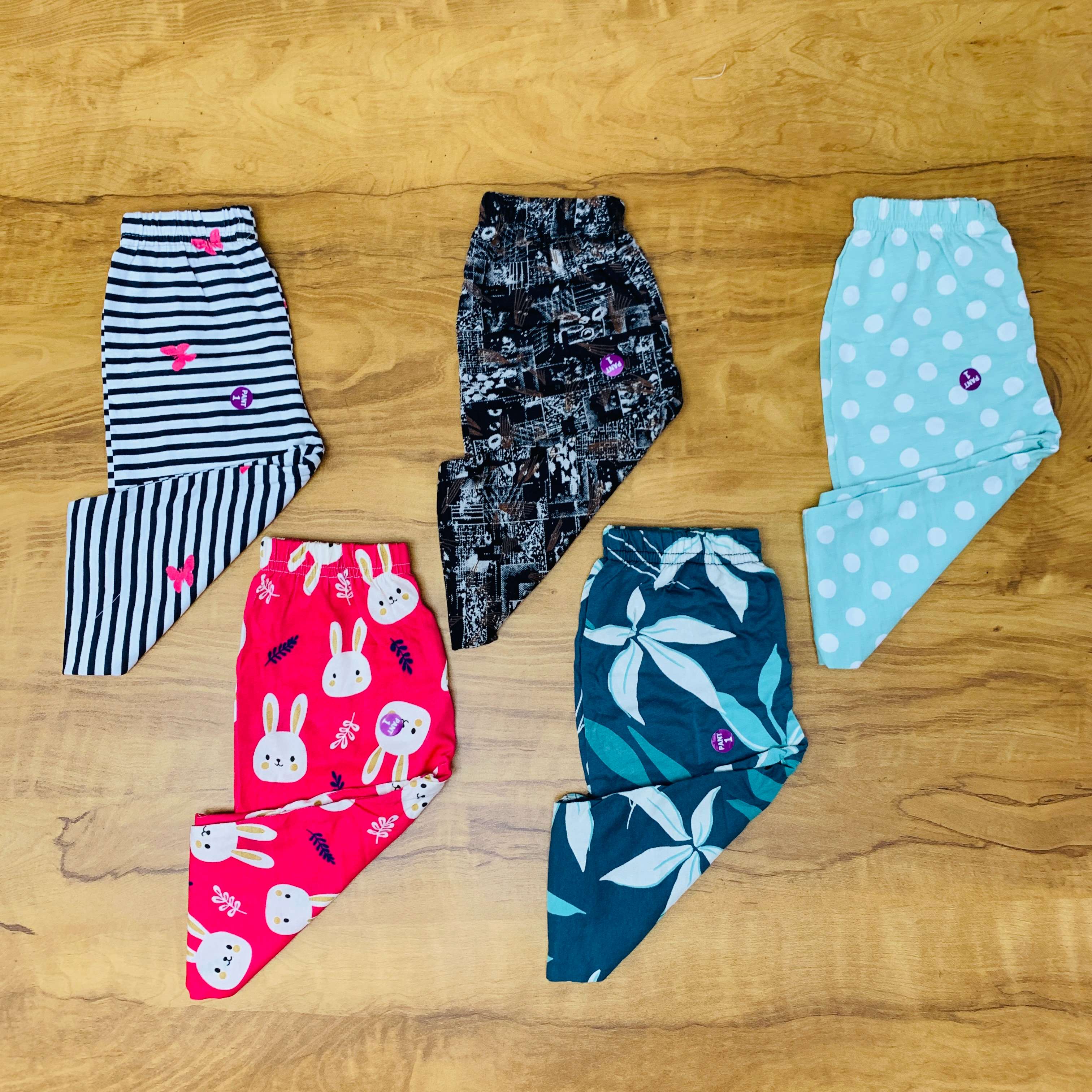 Unisex Kids Pants Pack of 5