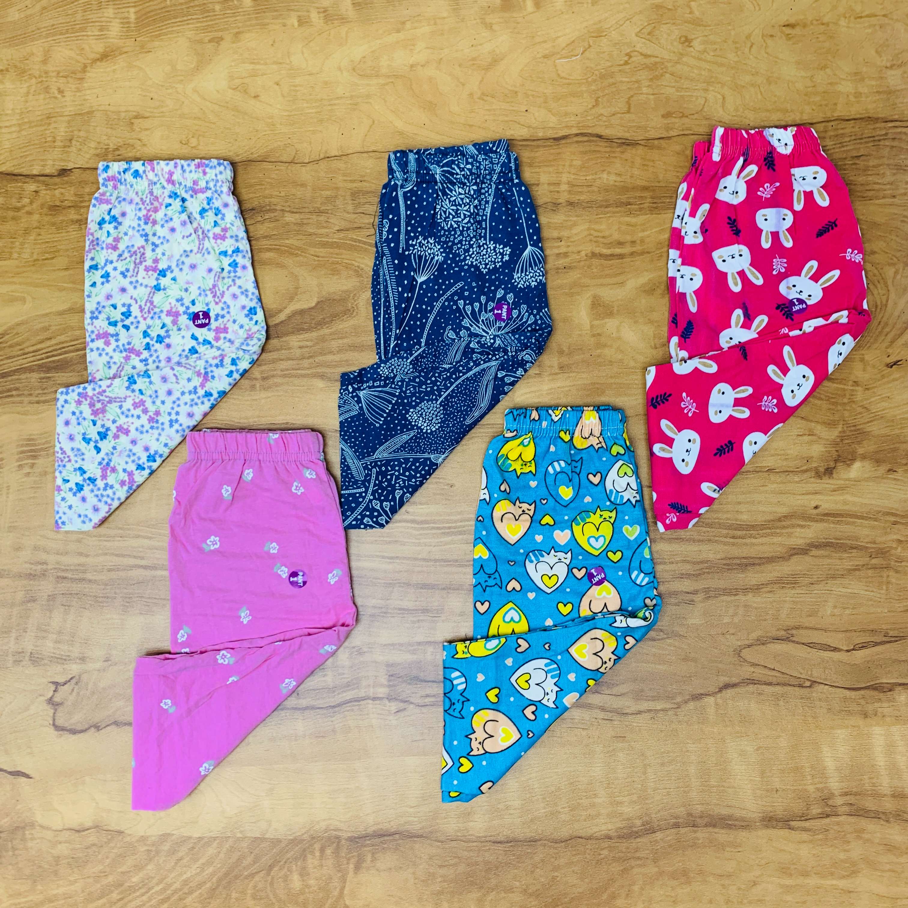 Unisex Kids Pants Pack of 5