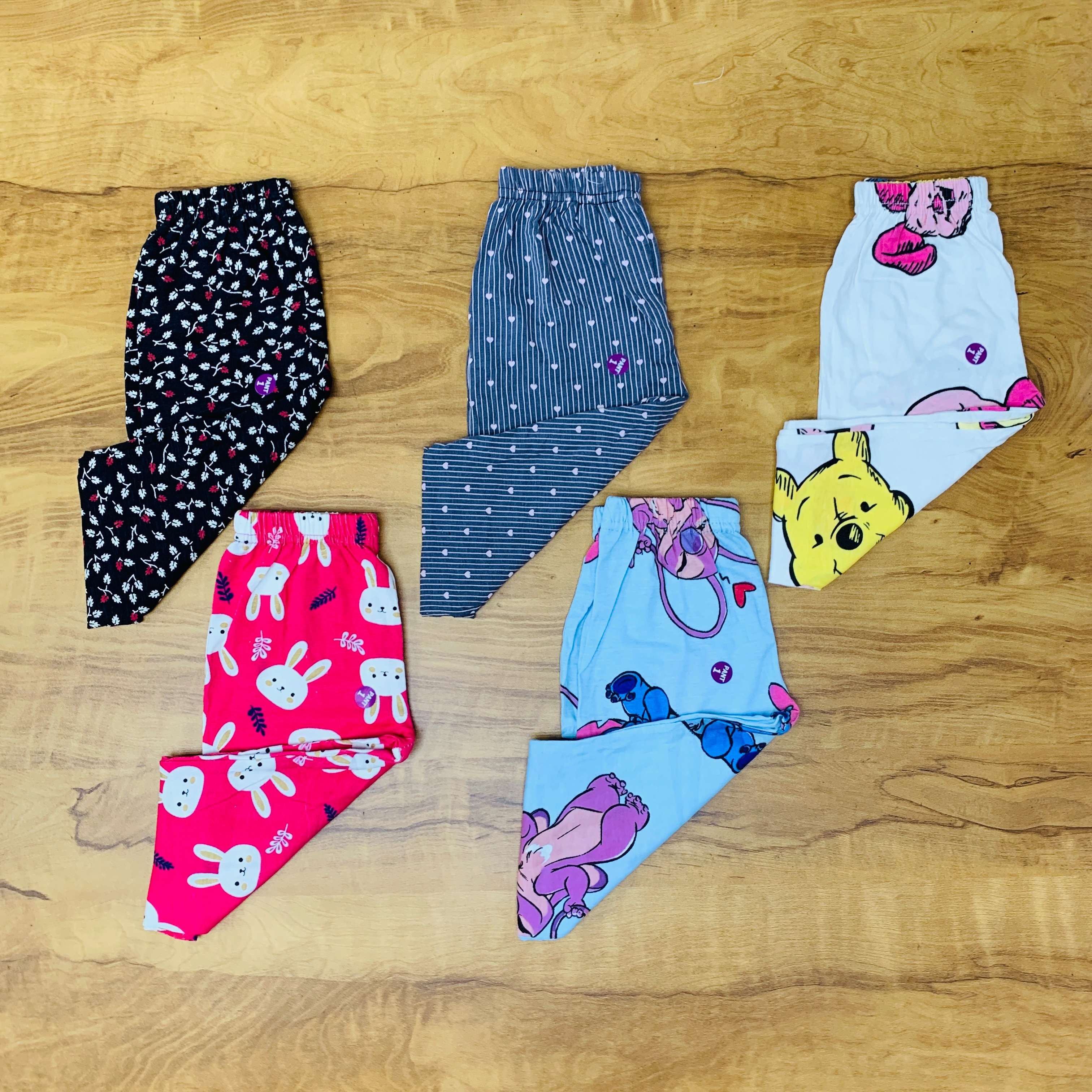 Unisex Kids Pants Pack of 5