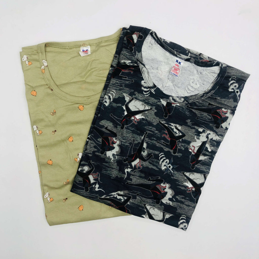 RK Ladies Tshirt Combo Pack Of 2 (42 Inch)