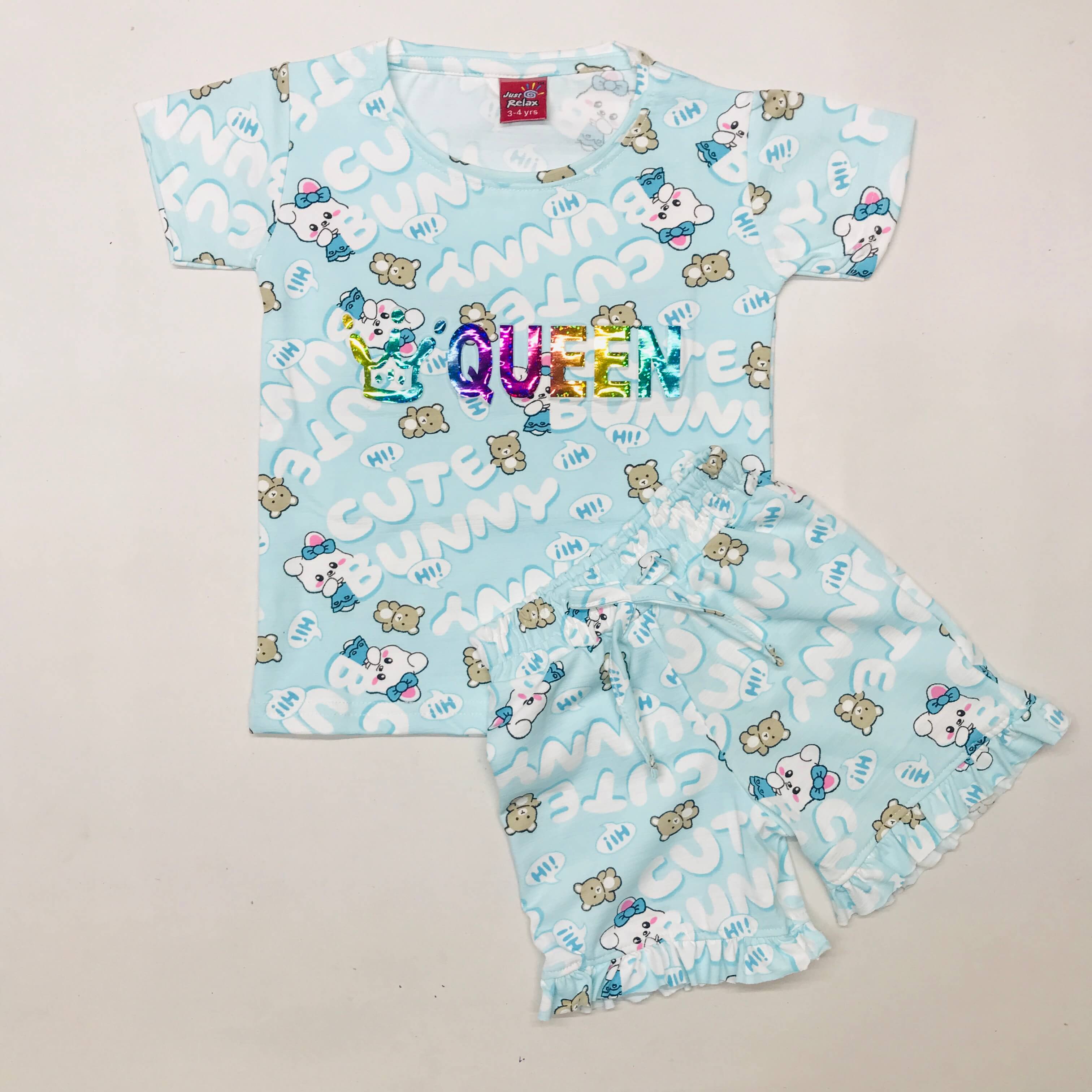 Cute Bunny Kids Coord Set