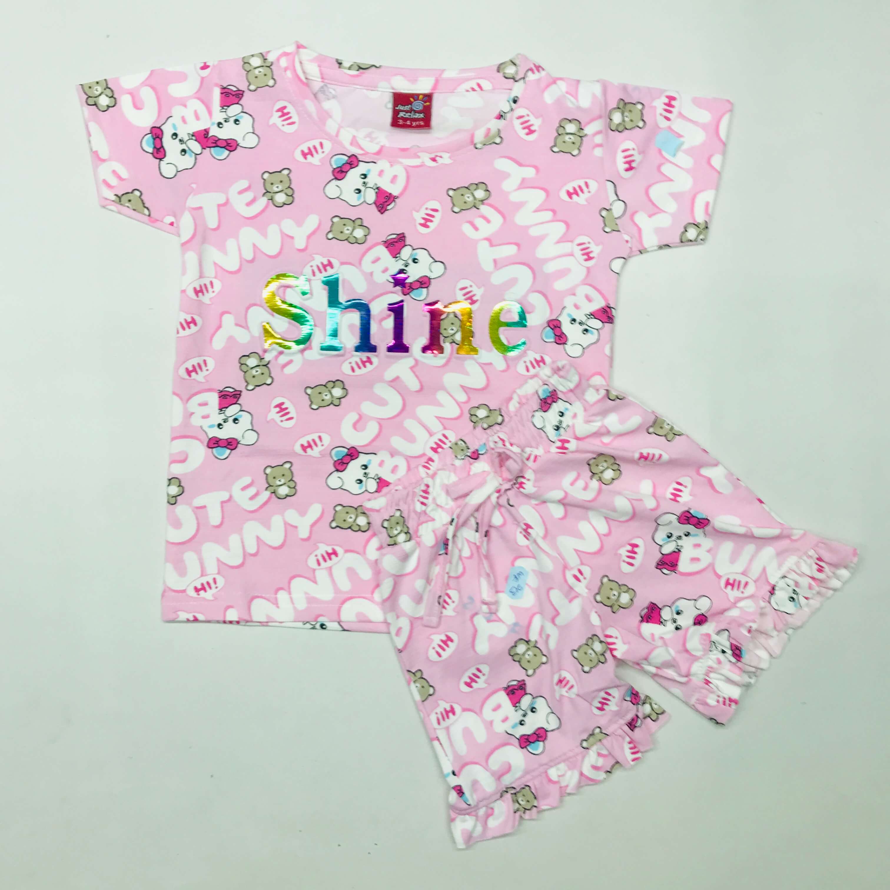 Cute Bunny Kids Coord Set