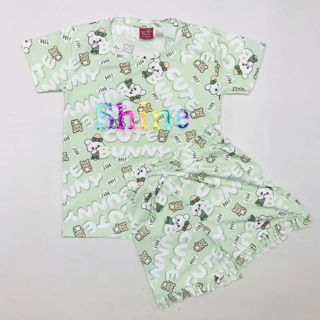 Cute Bunny Kids Coord Set