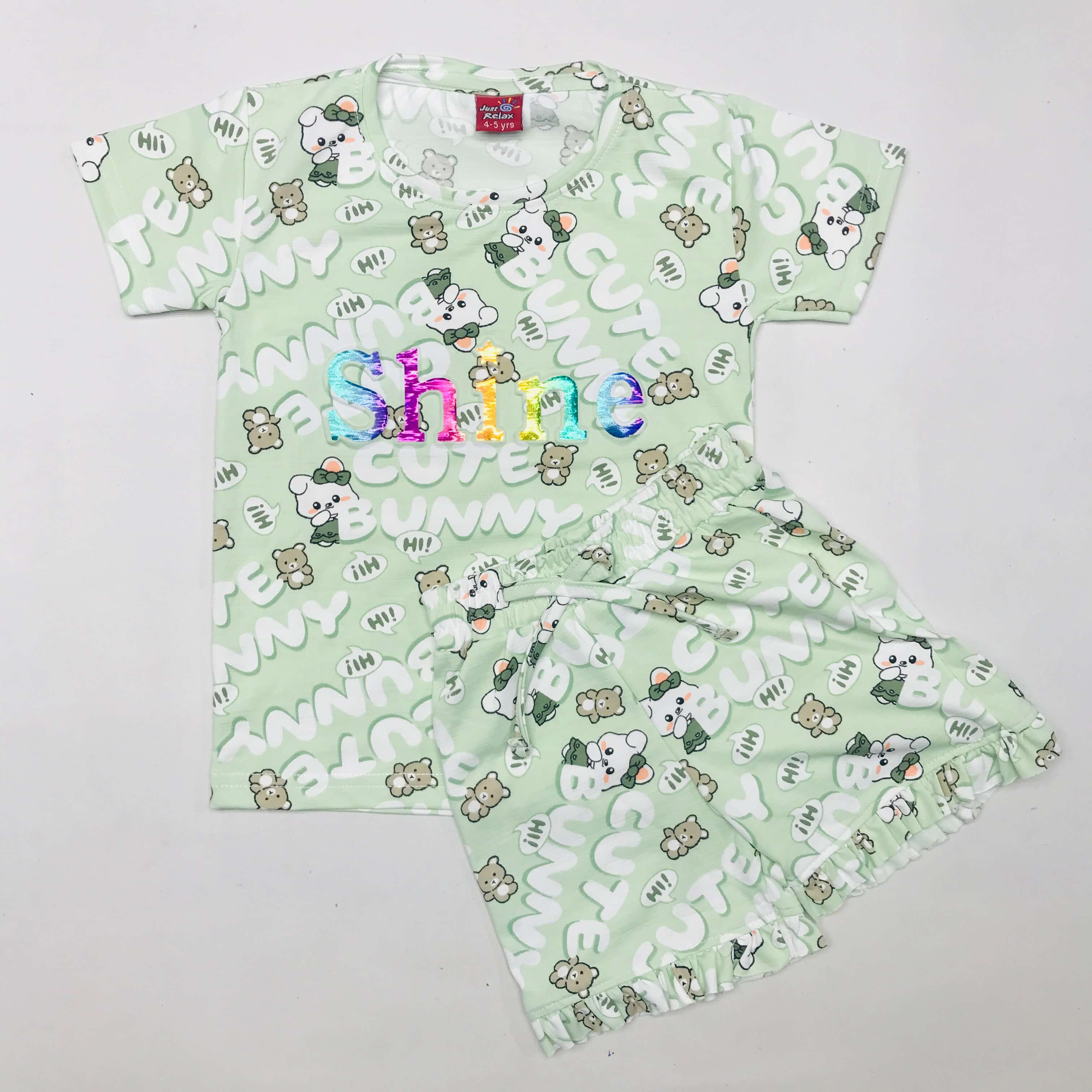 Cute Bunny Kids Coord Set