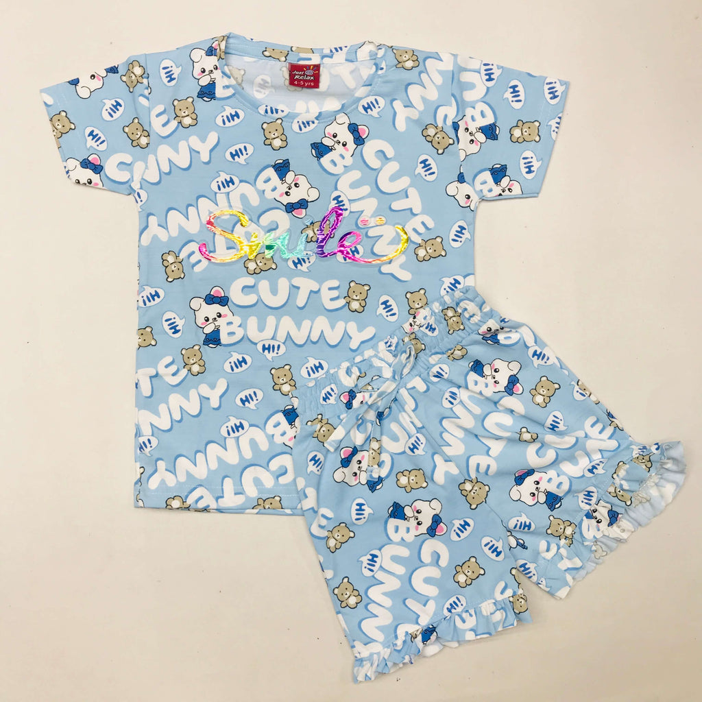 Cute Bunny Kids Coord Set