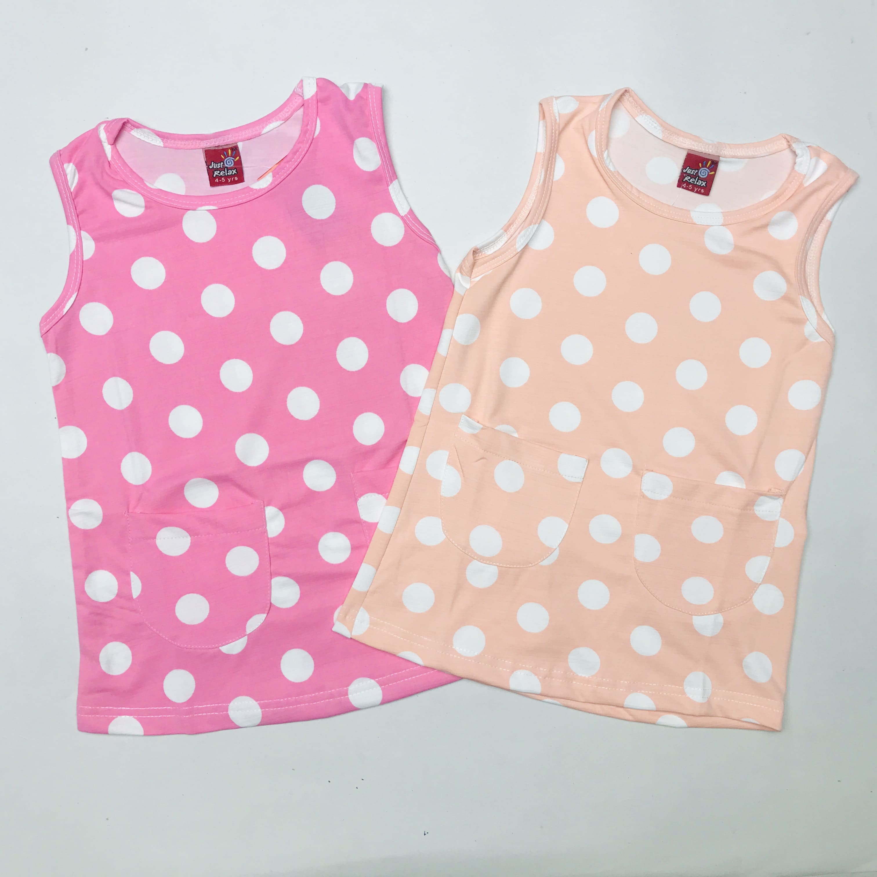 Bubbly Pocket Kids Frock Combo Pack Of 2