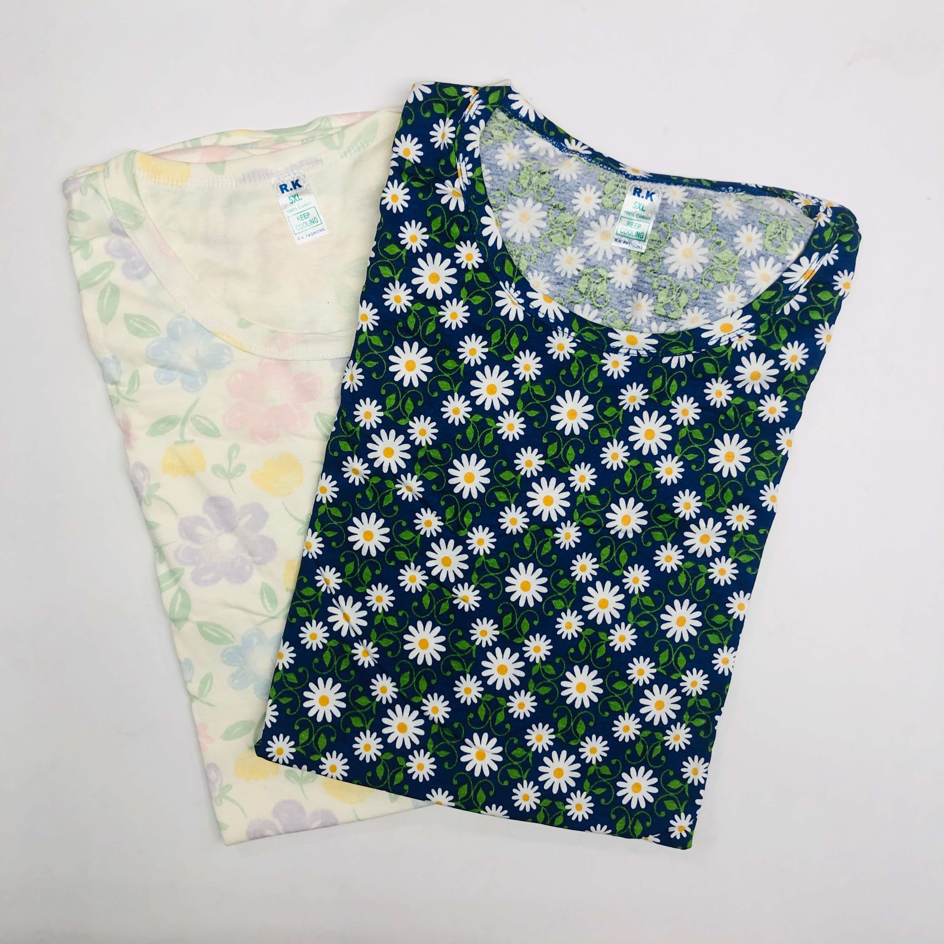 RK Ladies Tshirt Combo Pack Of 2 (46 Inch)