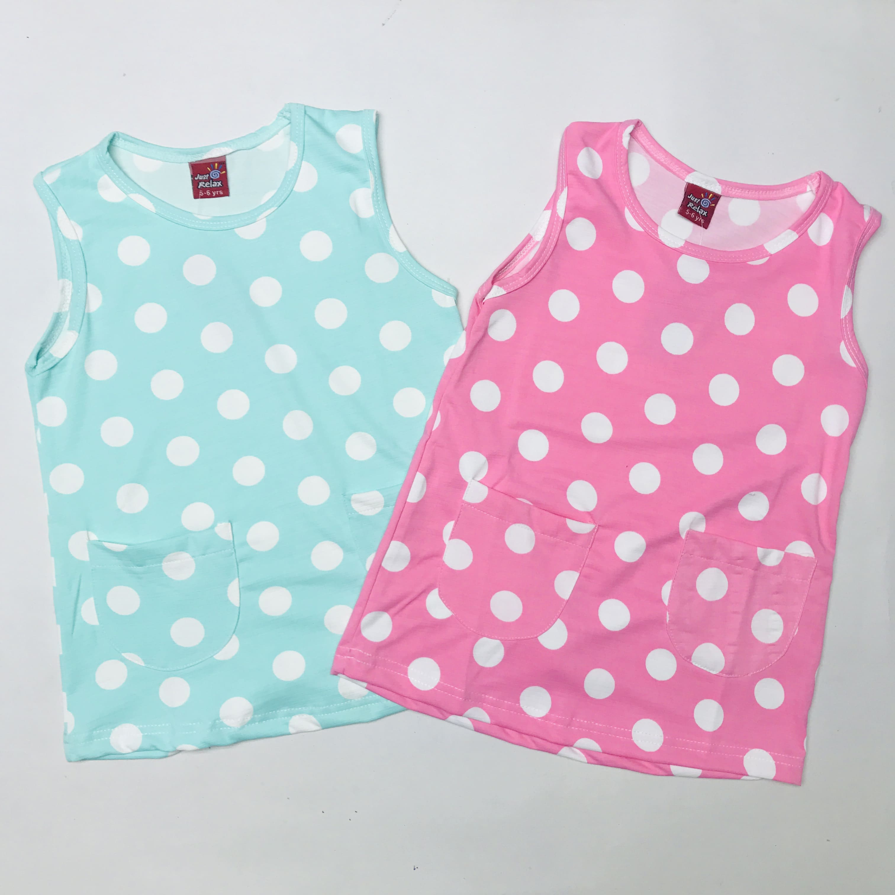 Bubbly Pocket Kids Frock Combo Pack Of 2