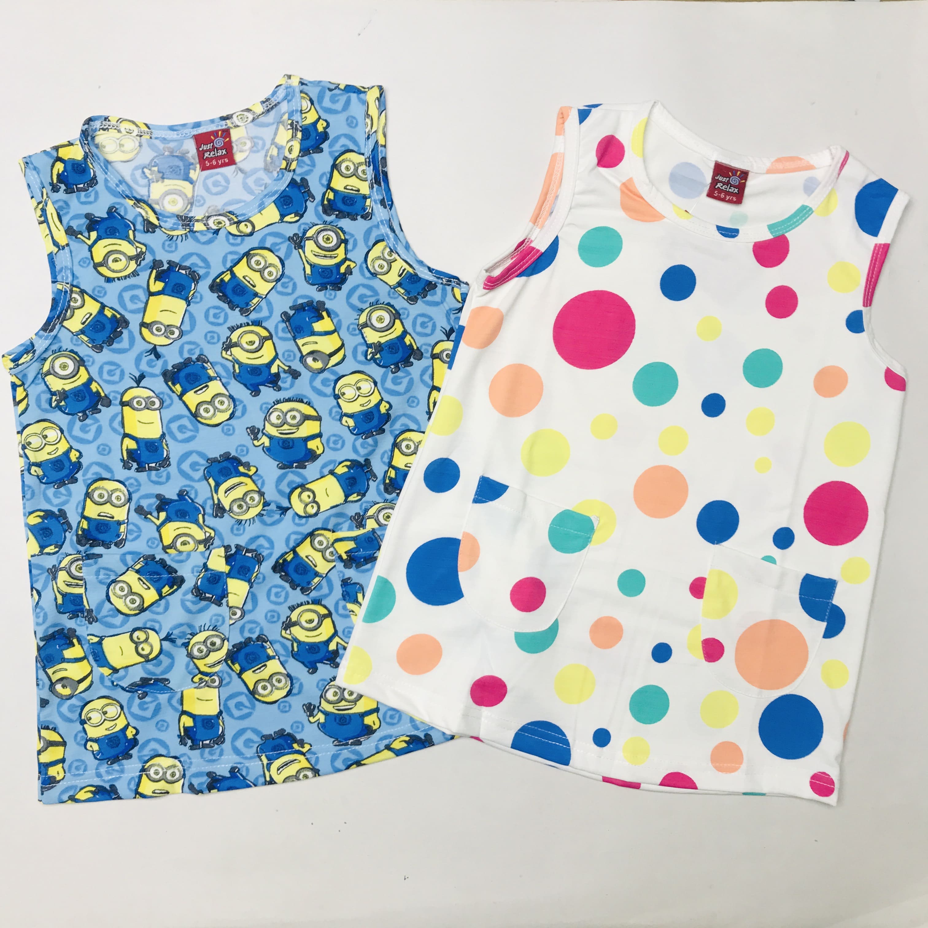 Bubbly Pocket Kids Frock Combo Pack Of 2