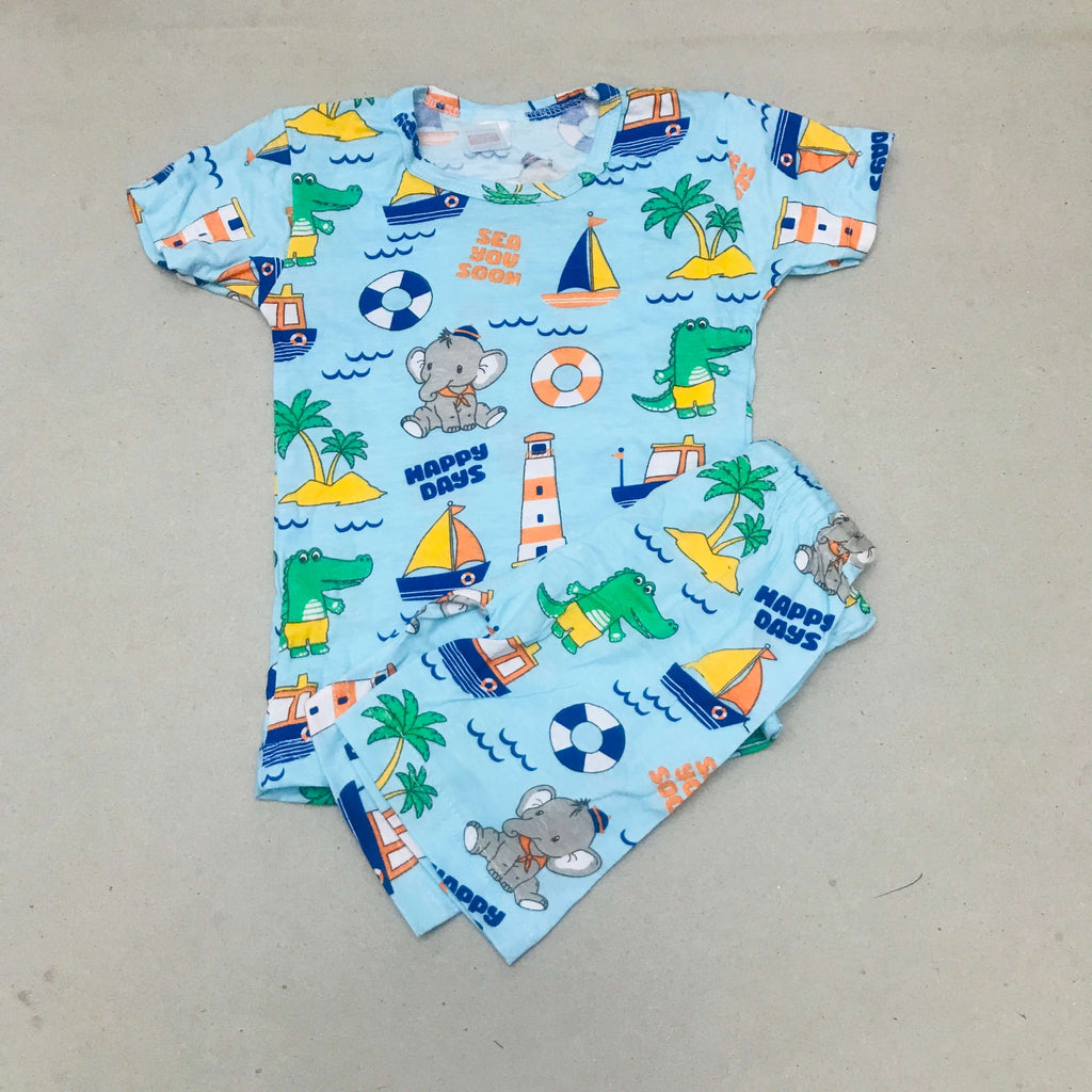 Kids Printed Shorts Set