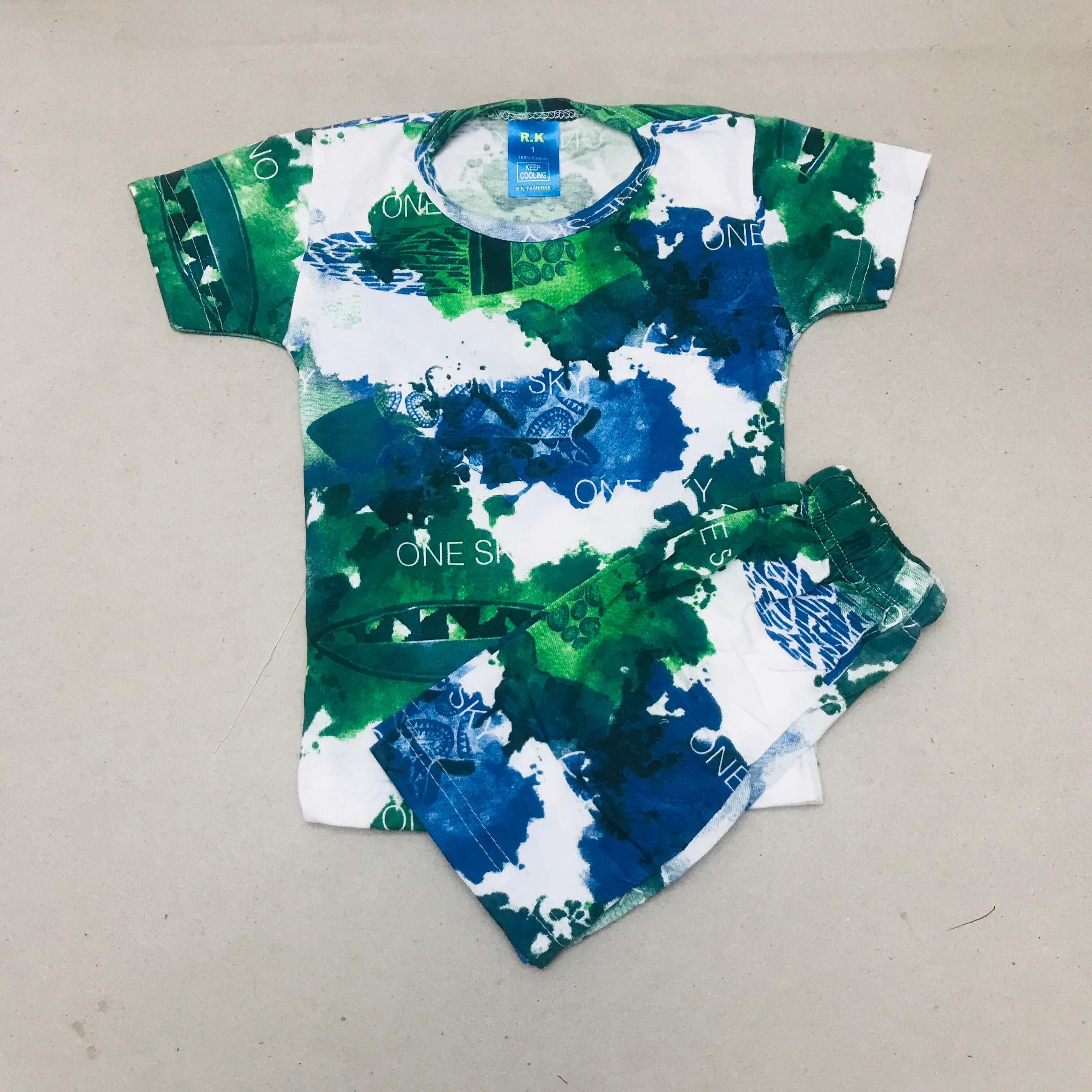 Kids Printed Shorts Set