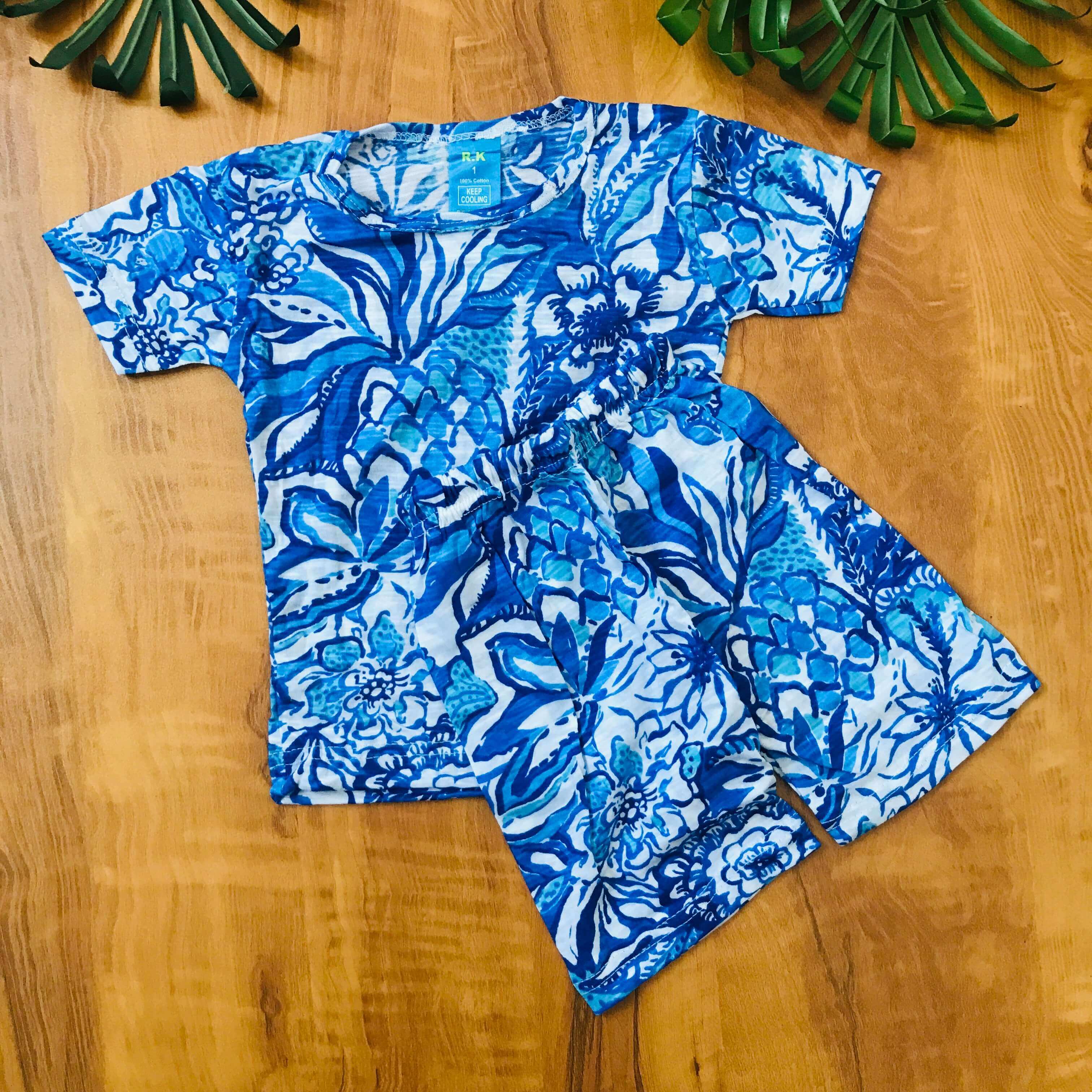 Kids Printed Shorts Set