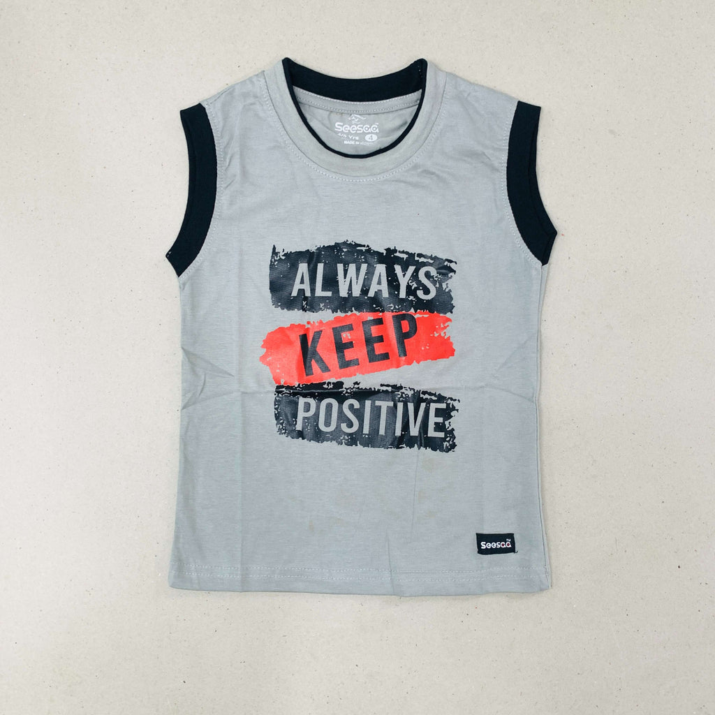 Seesaa sleeveless T-Shirt Combo Pack Of 2