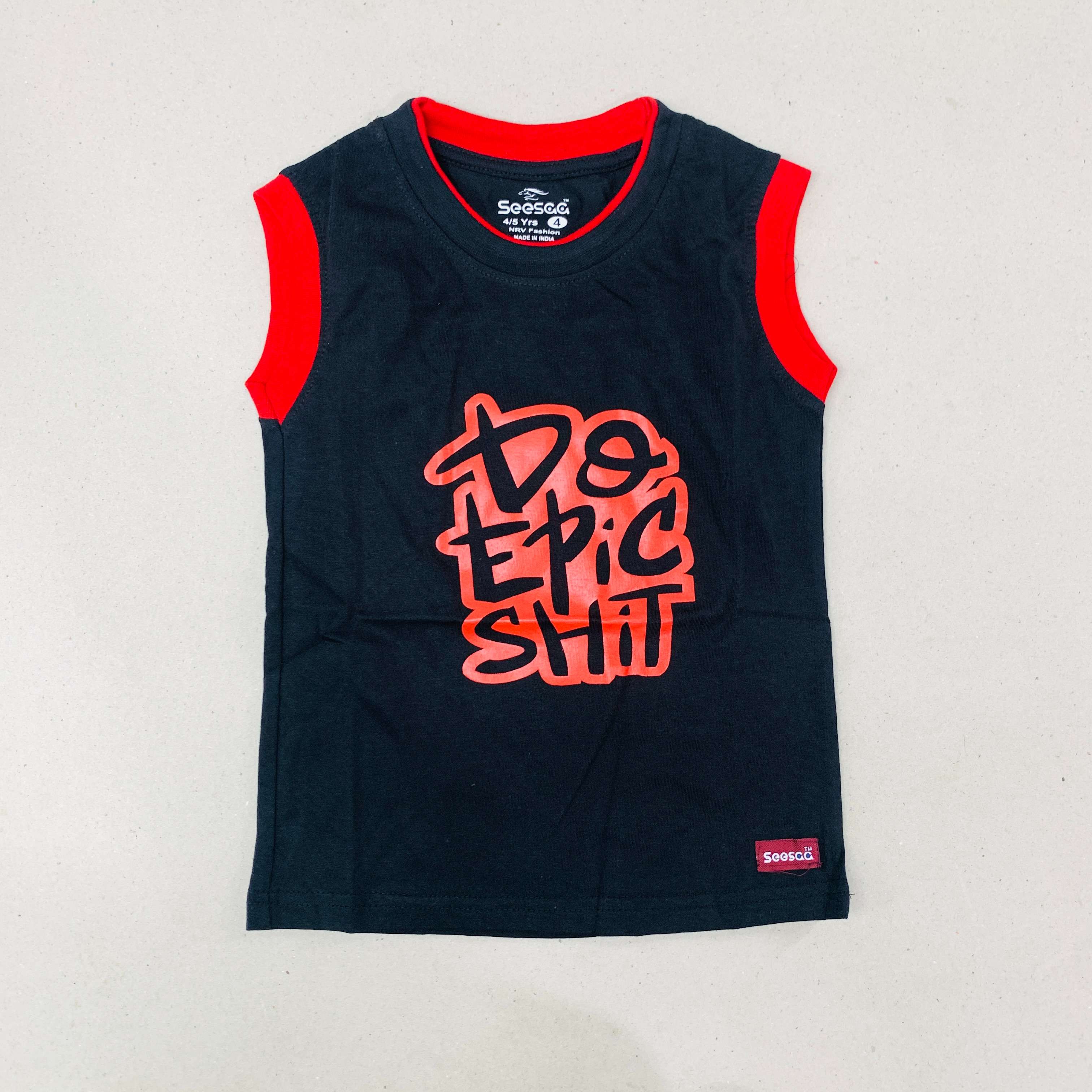 Seesaa sleeveless T-Shirt Combo Pack Of 2