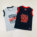 Seesaa sleeveless T-Shirt Combo Pack Of 2