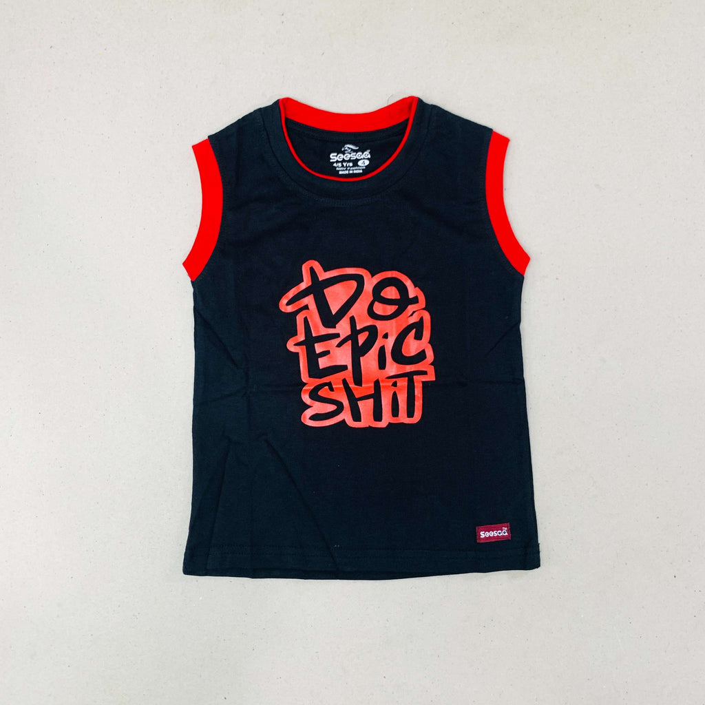Seesaa sleeveless T-Shirt Combo Pack Of 2