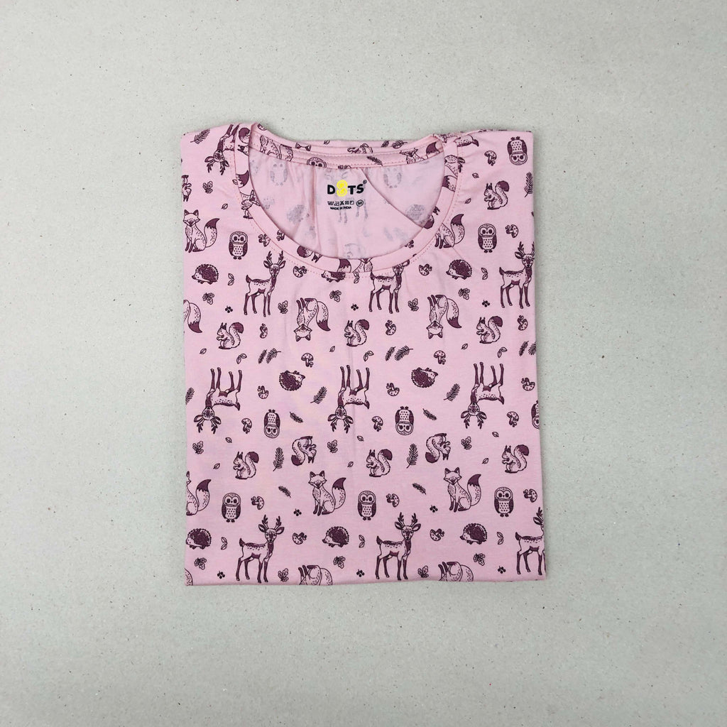 Dots Ladies Printed T-Shirt