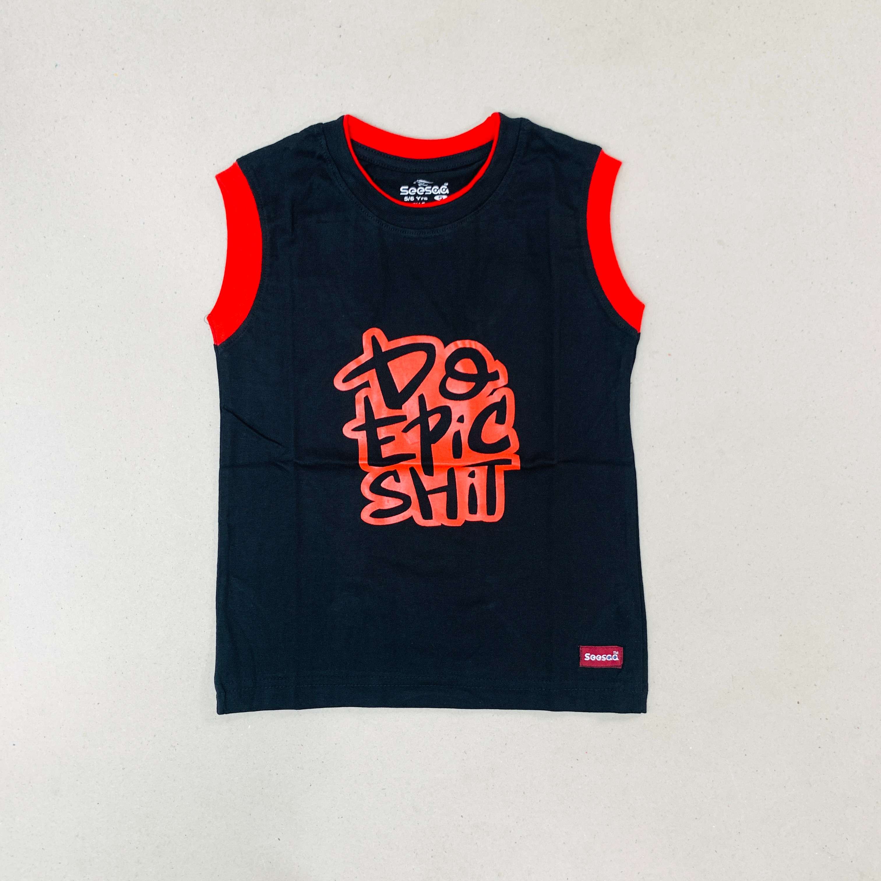 Seesaa sleeveless T-Shirt Combo Pack Of 2