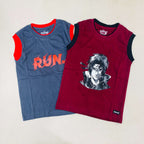 Seesaa sleeveless T-Shirt Combo Pack Of 2