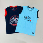 Seesaa sleeveless T-Shirt Combo Pack Of 2