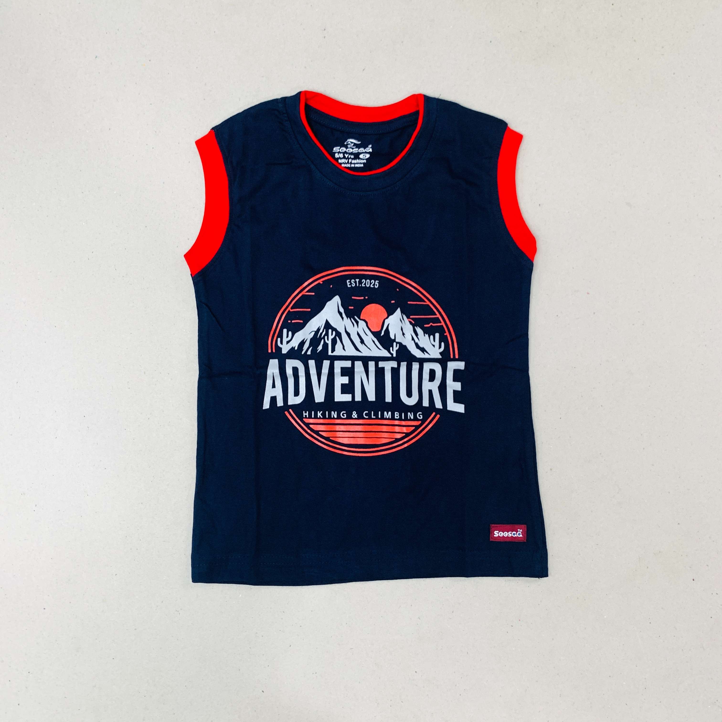 Seesaa sleeveless T-Shirt Combo Pack Of 2