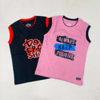Seesaa sleeveless T-Shirt Combo Pack Of 2