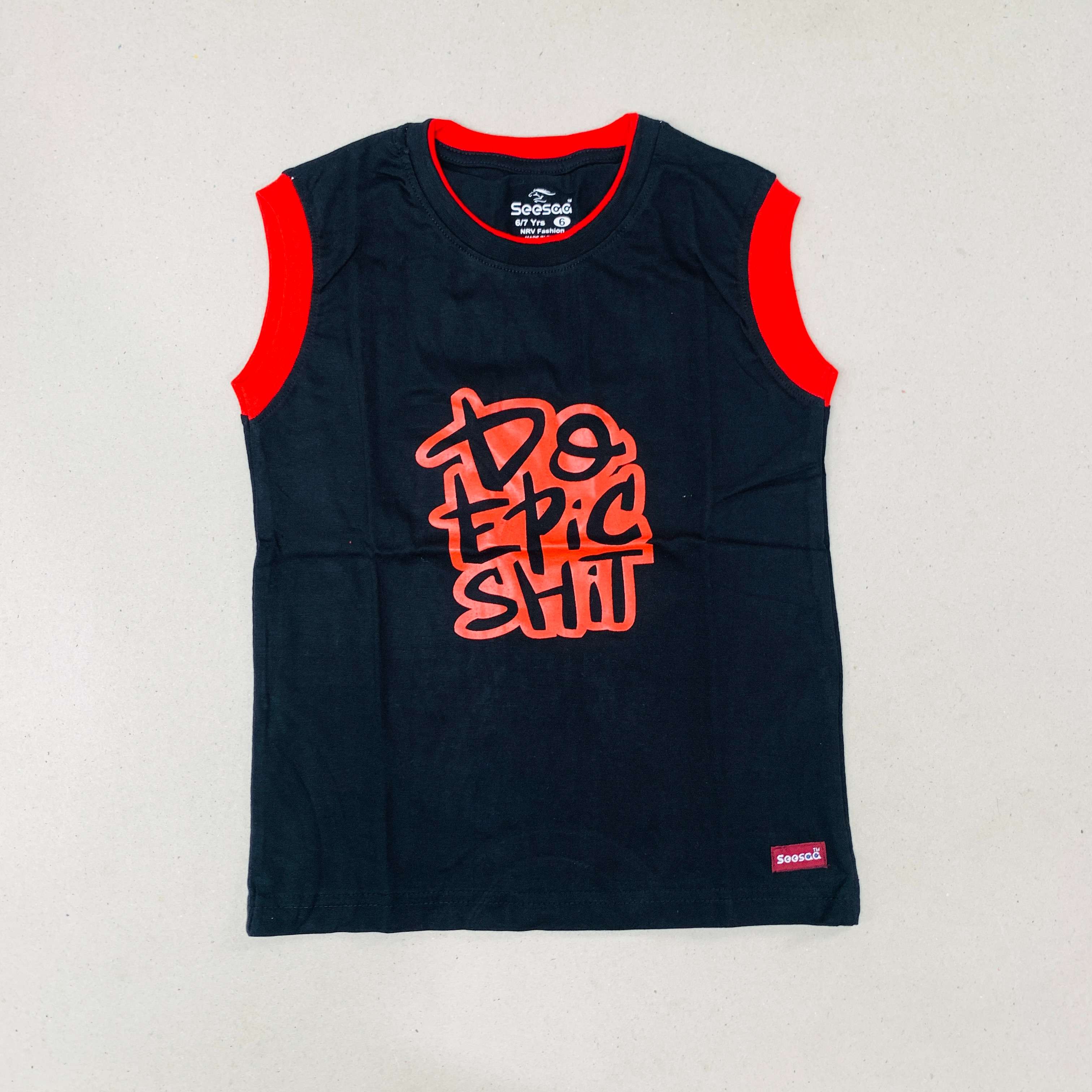 Seesaa sleeveless T-Shirt Combo Pack Of 2