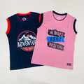 Seesaa sleeveless T-Shirt Combo Pack Of 2