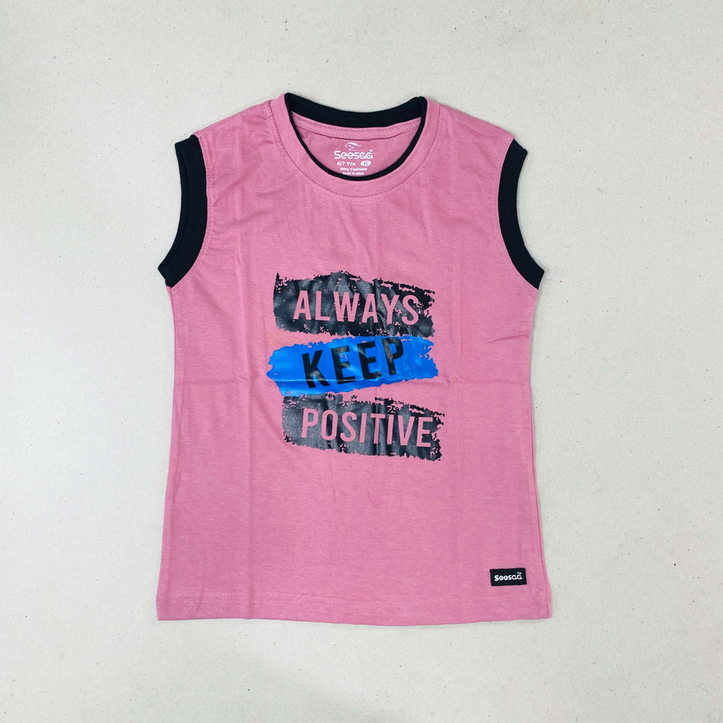 Seesaa sleeveless T-Shirt Combo Pack Of 2