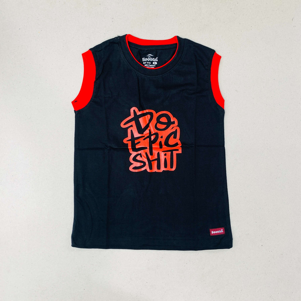 Seesaa sleeveless T-Shirt Combo Pack Of 2