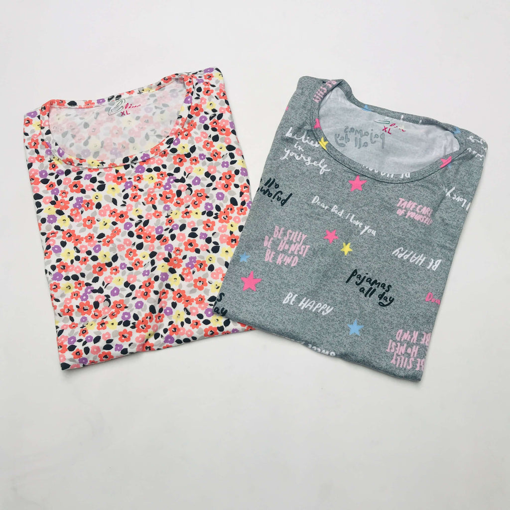 C-Line Ladies Tshirt Combo Pack Of 2 (34 Inch)