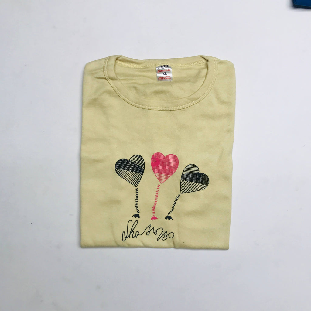 AM Ladies Tshirt Combo Pack Of 2 (32 Inch)