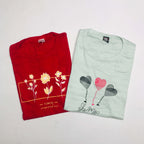 AM Ladies Tshirt Combo Pack Of 2 (32 Inch)