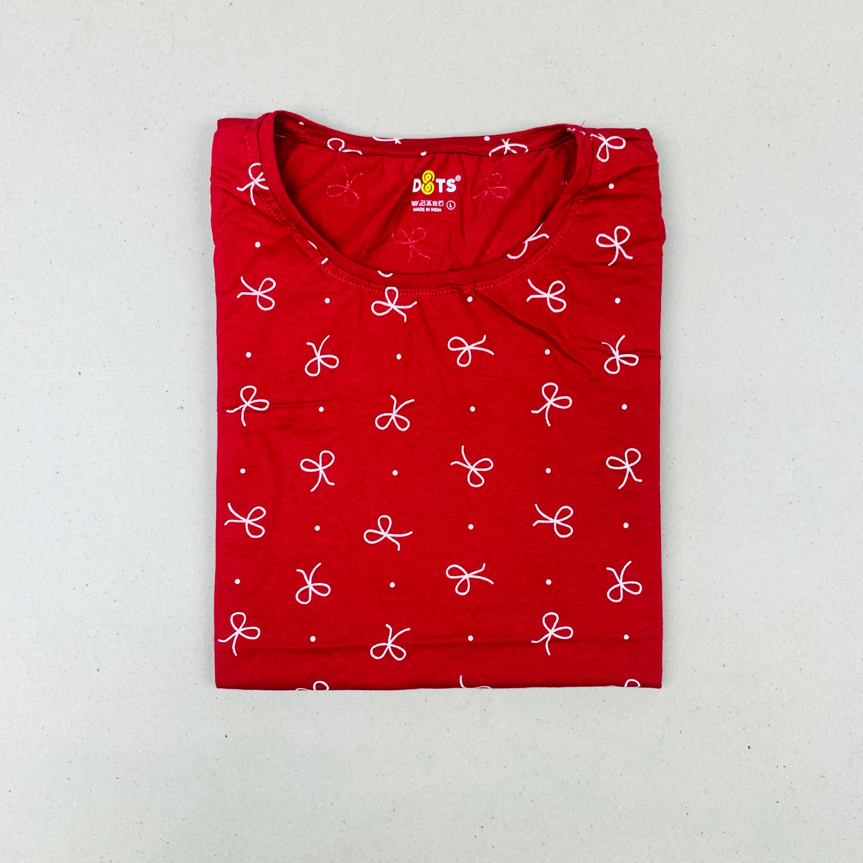 Dots Ladies Printed T-Shirt