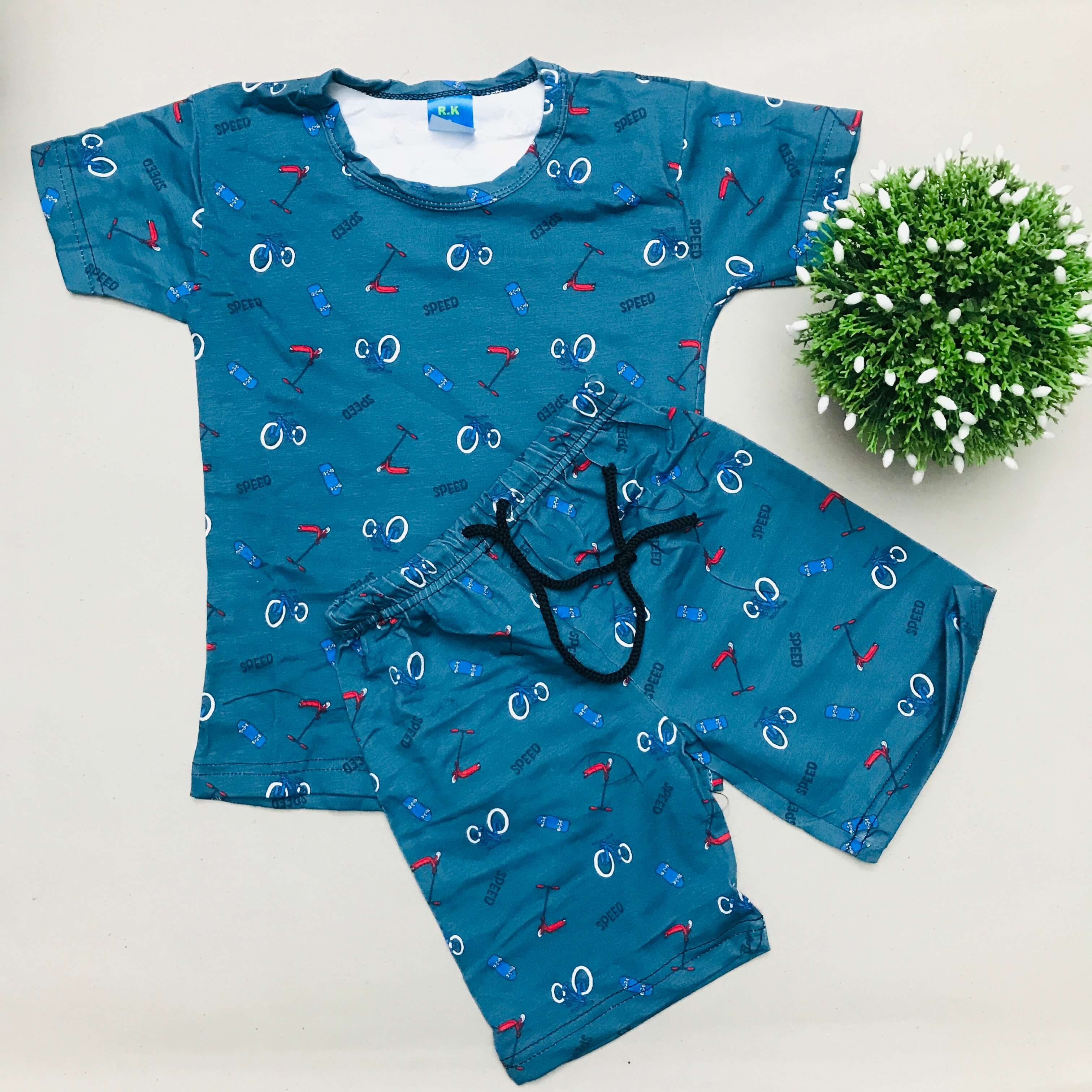 Kids Printed Shorts Set