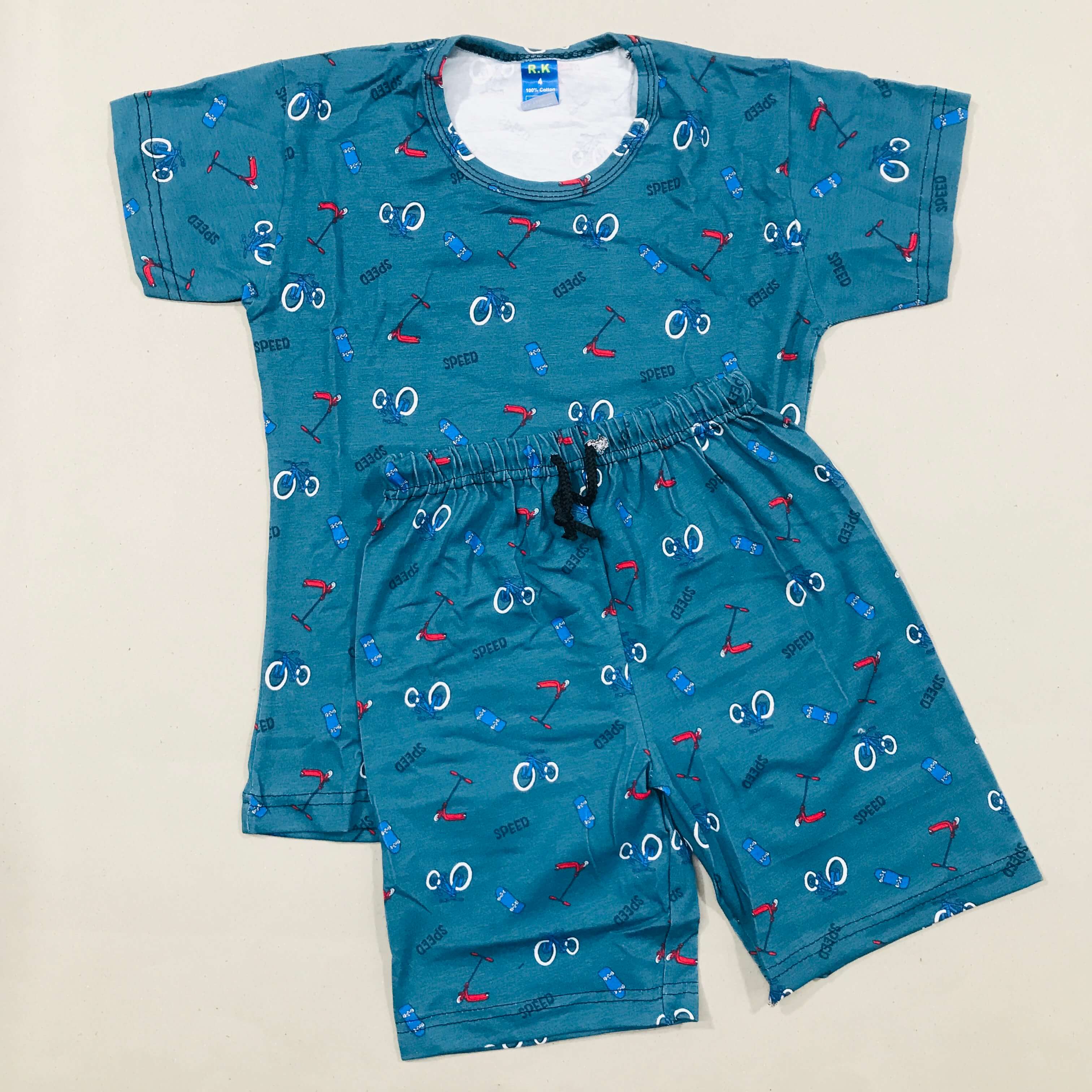 Kids Printed Shorts Set