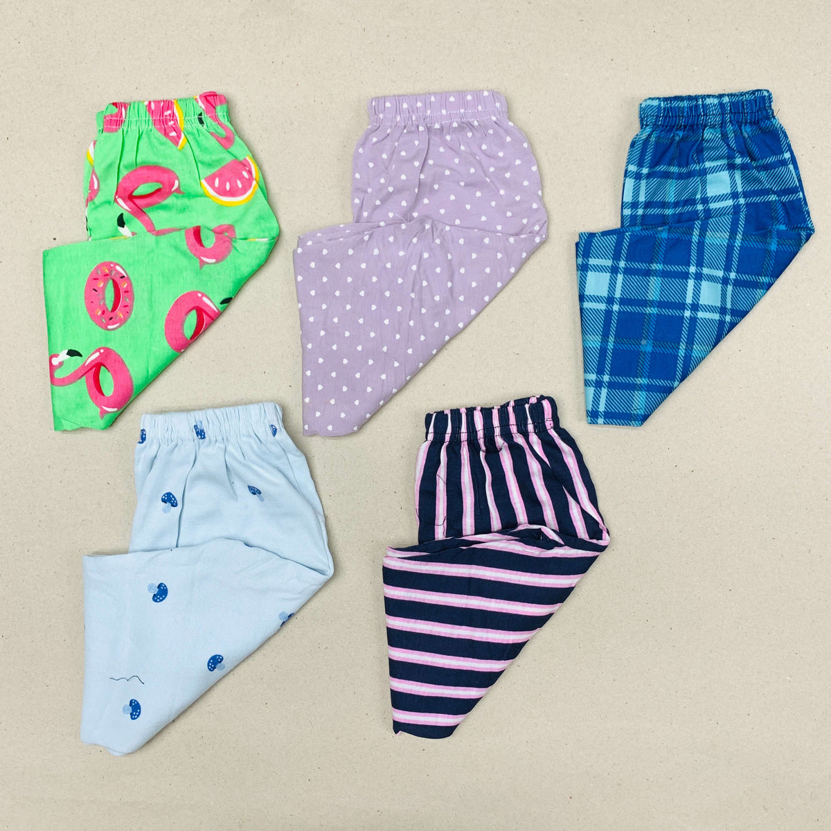 Unisex Kids Pants Pack of 5
