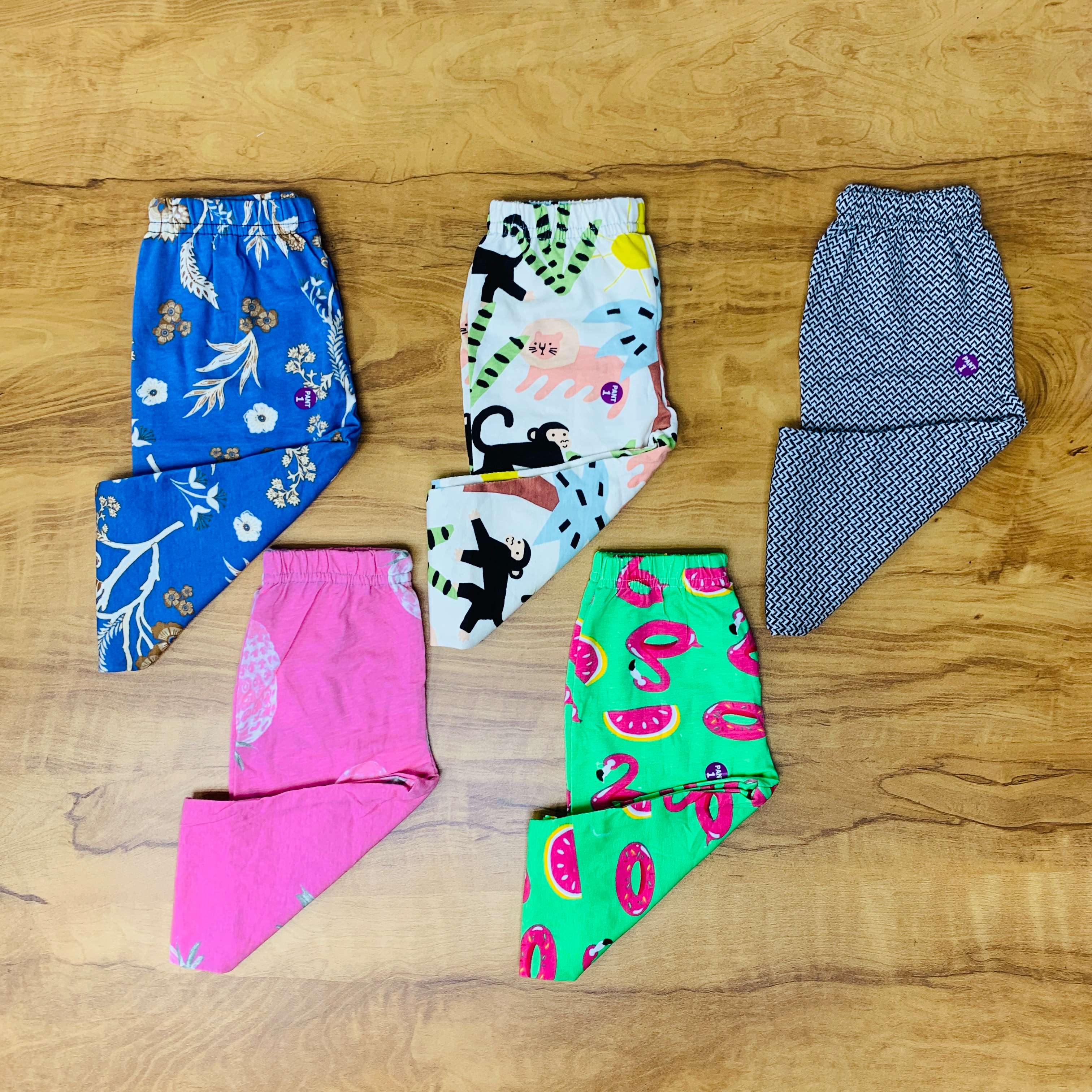 Unisex Kids Pants Pack of 5