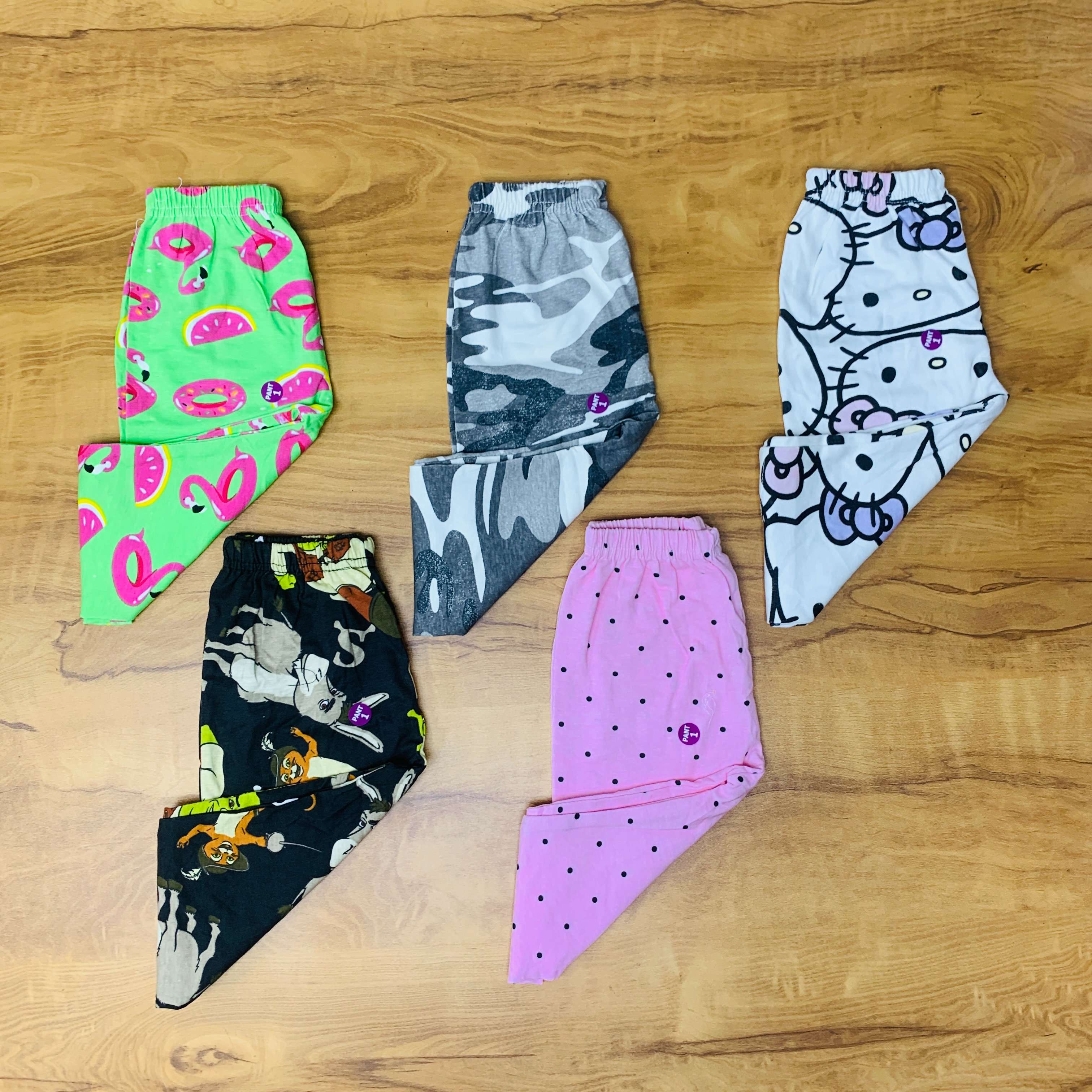 Unisex Kids Pants Pack of 5
