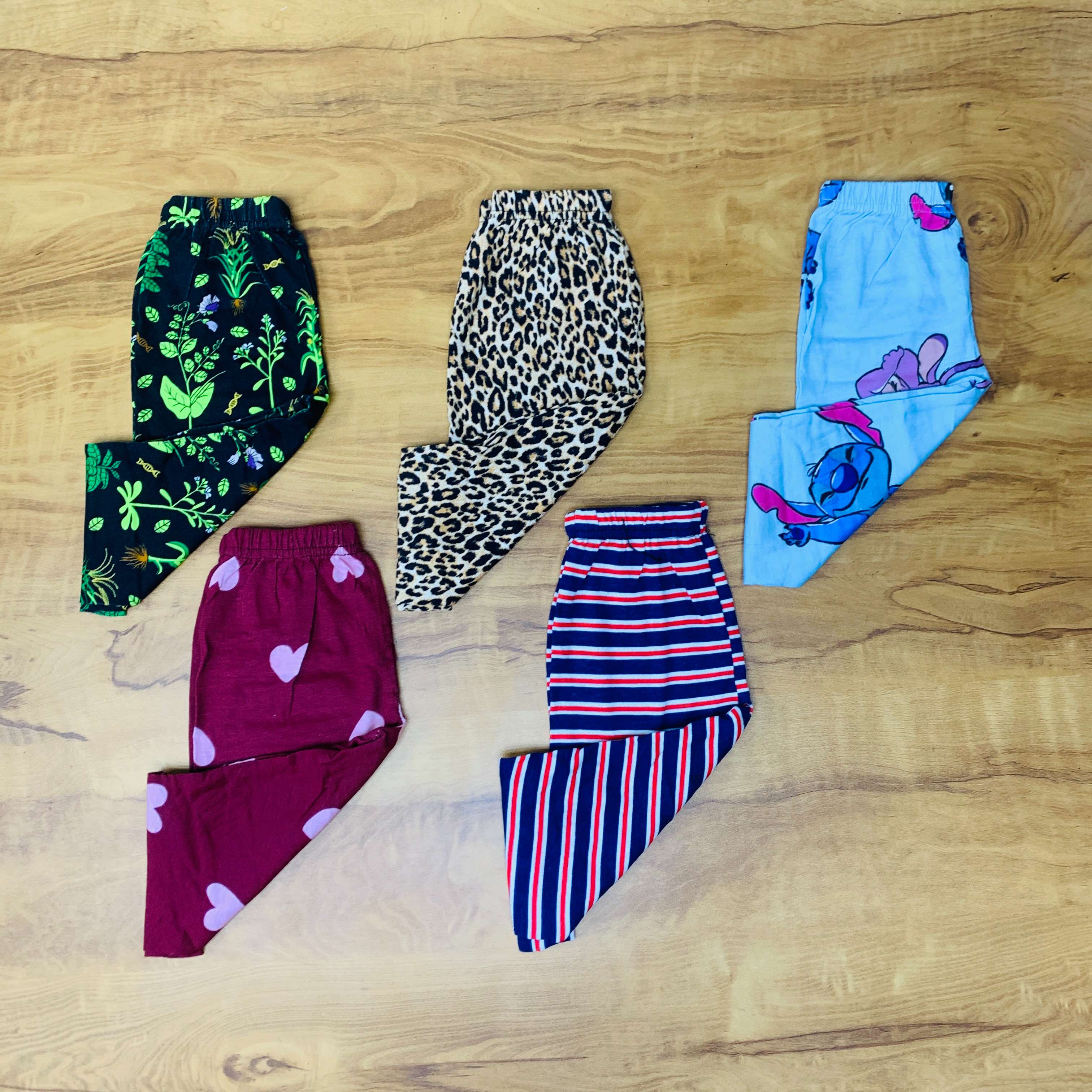 Unisex Kids Pants Pack of 5