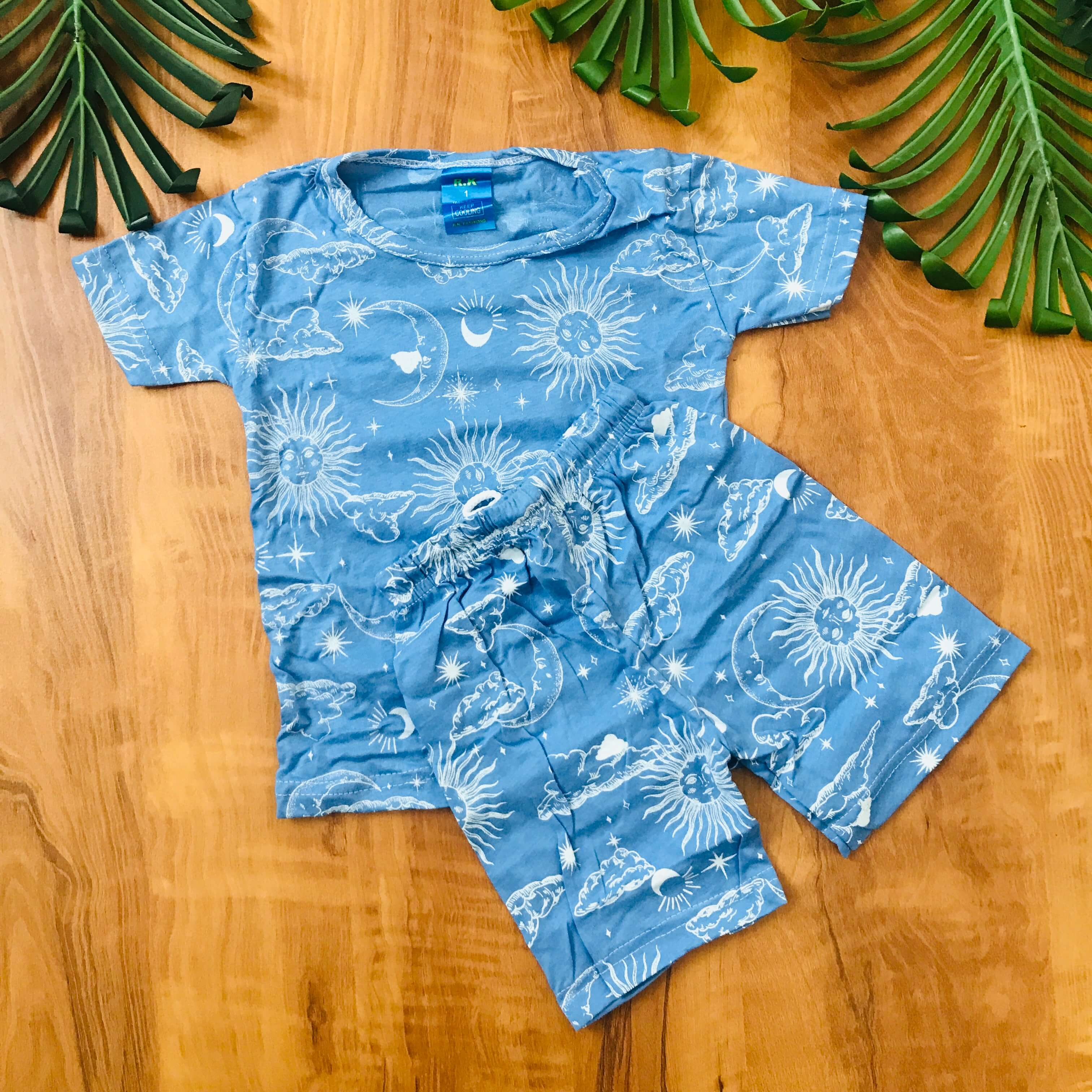 Kids Printed Shorts Set